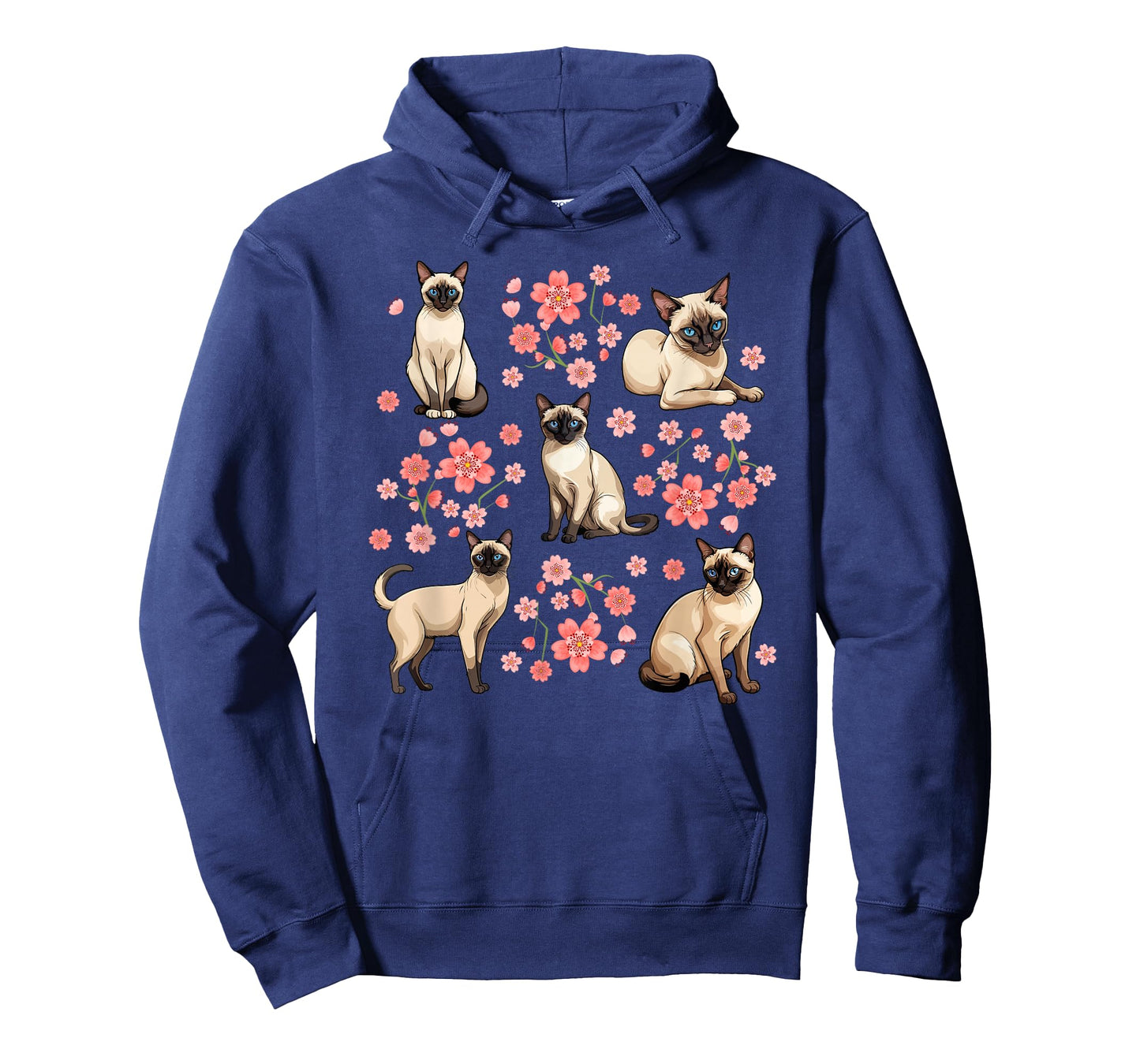 Siamese Cat Flowers Siamese Owner Siamese Cat Lover T-Shirt