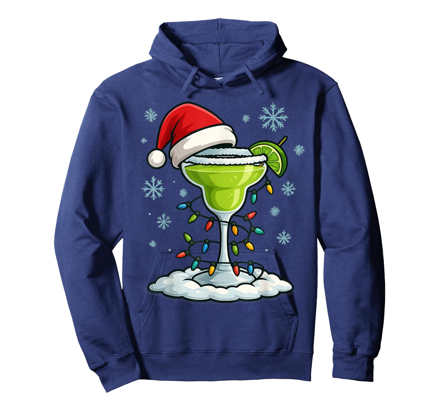 Fun Christmas Lights Wrapped On Spicy Lime Margarita Lover T-Shirt