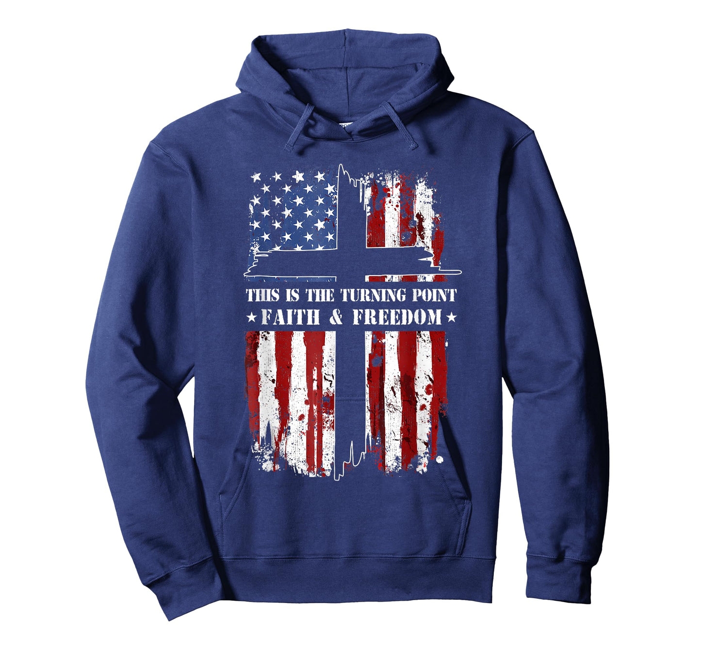 This is The Turning Point Patriotic Christian Faith USA Flag T-Shirt