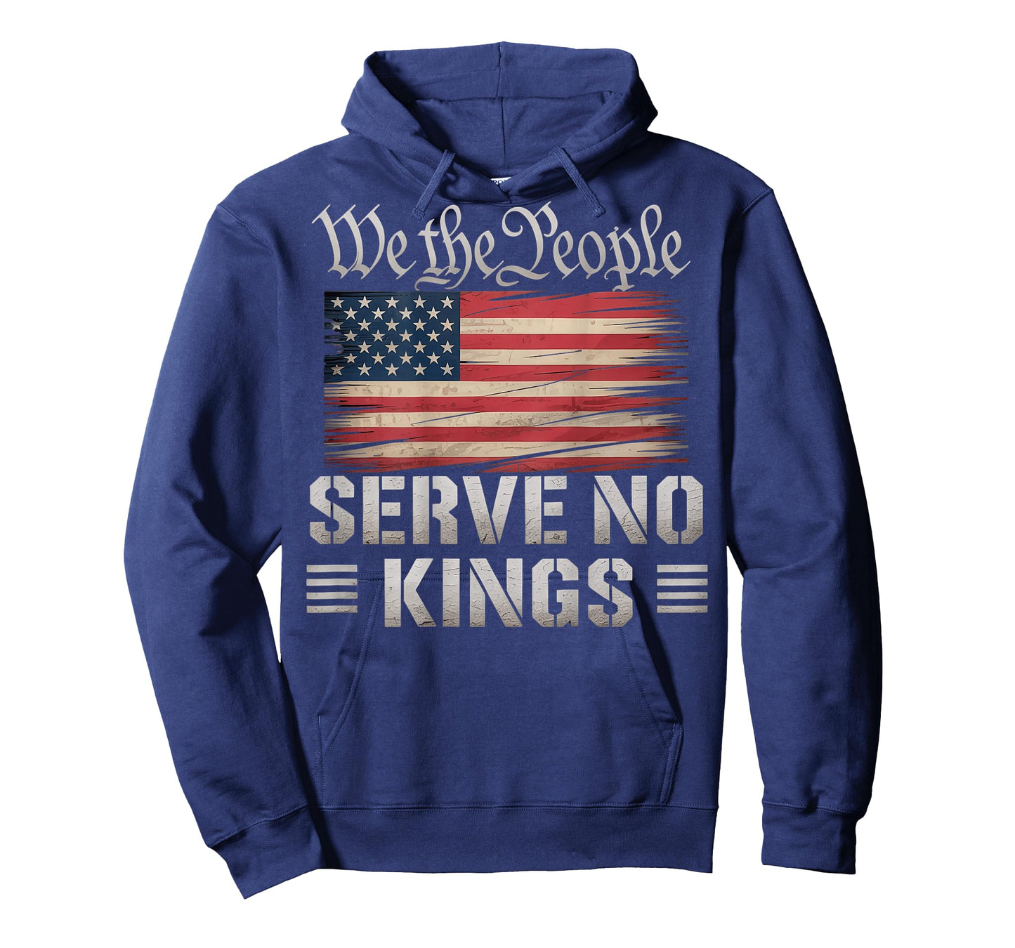 No Kings Day Vintage Patriotic No Kings 2025 (On Back) T-Shirt