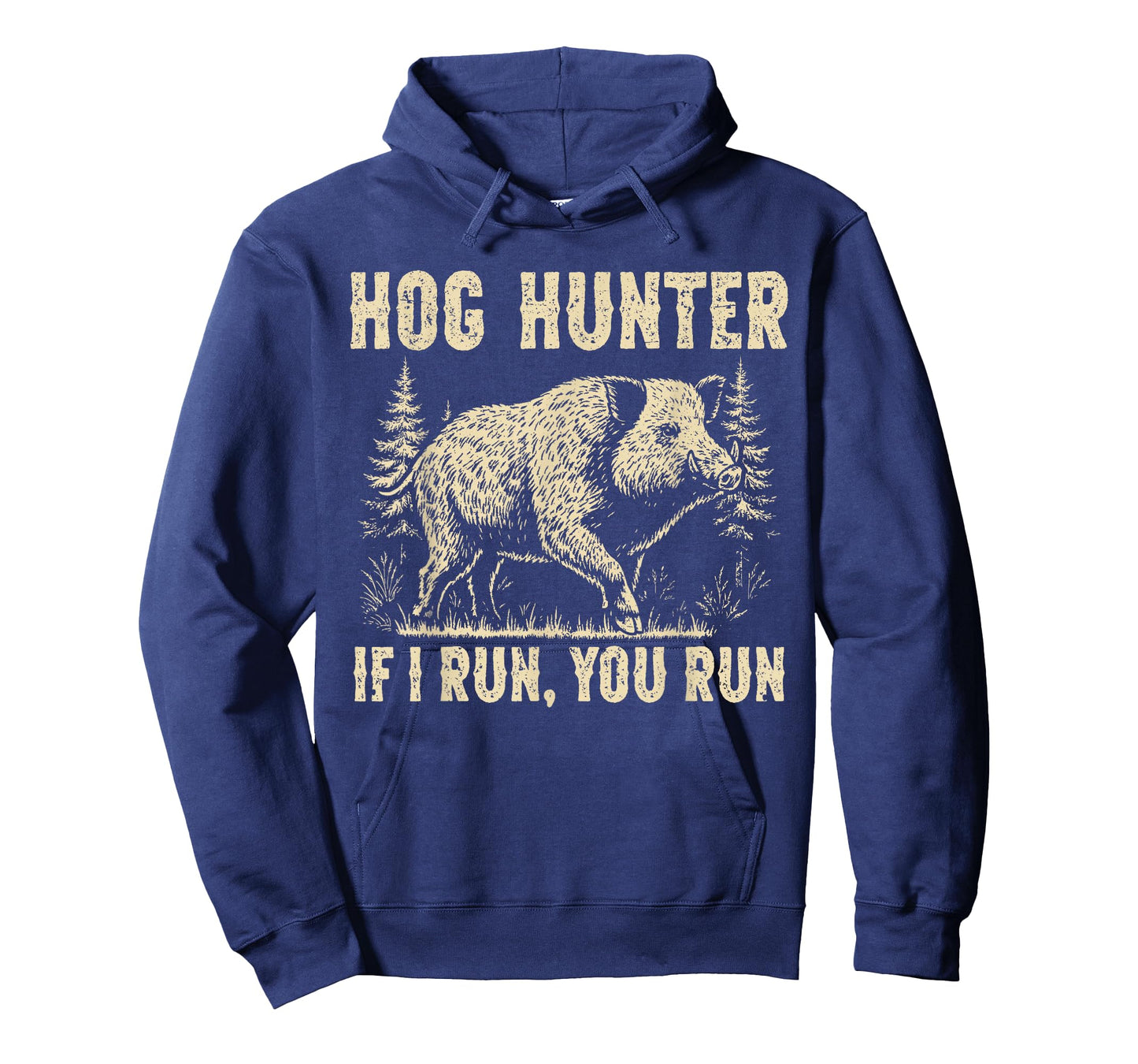 Funny Boar Hunting If i Run You Run Wild Hog Hunter T-Shirt