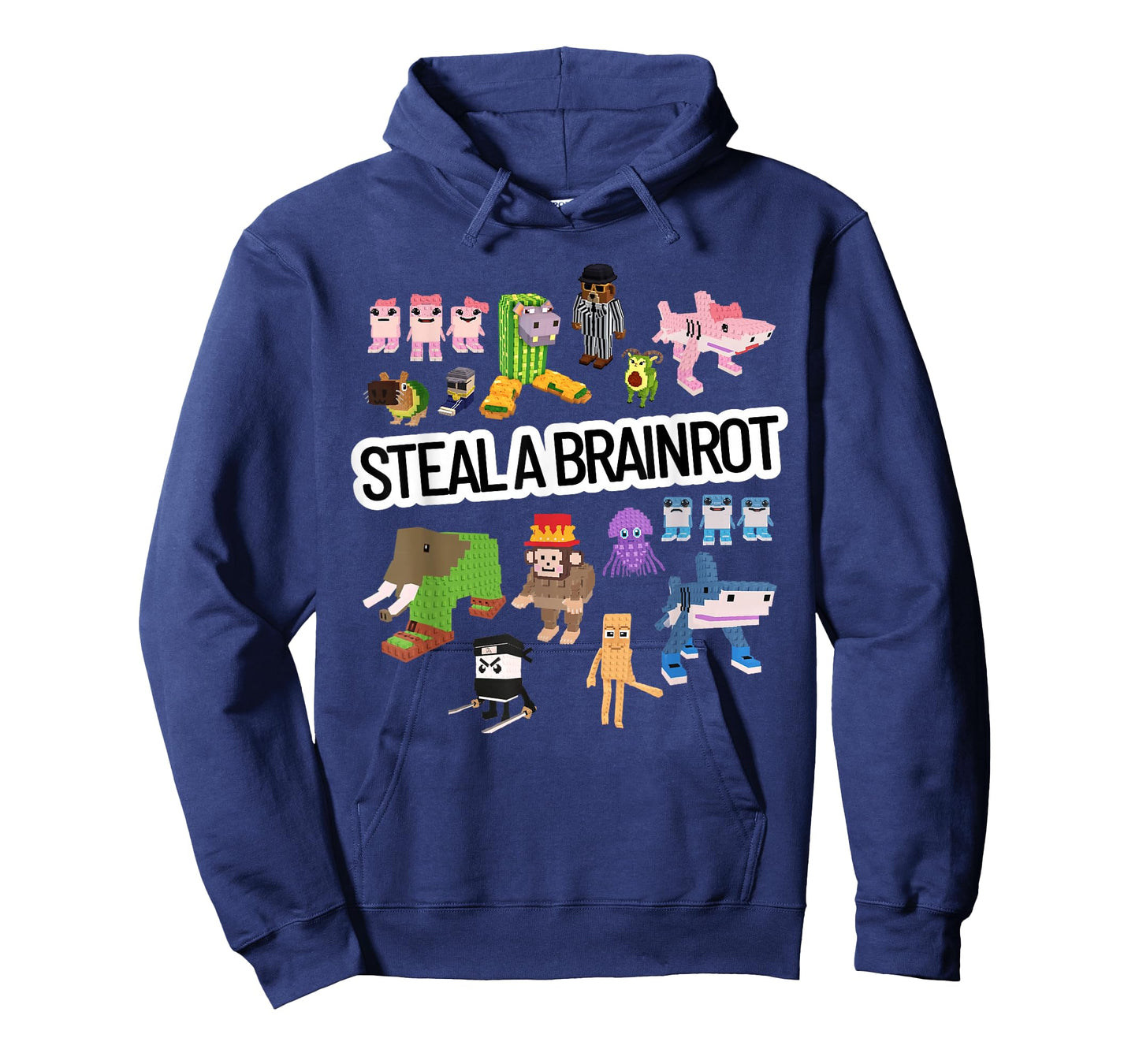 Funny Steal a Brain Rot Funny Gamer Design T-Shirt