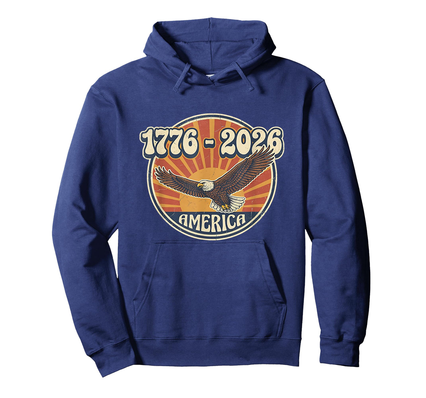 250 Years of Freedom 1776 to 2026 America Retro Eagle USA T-Shirt