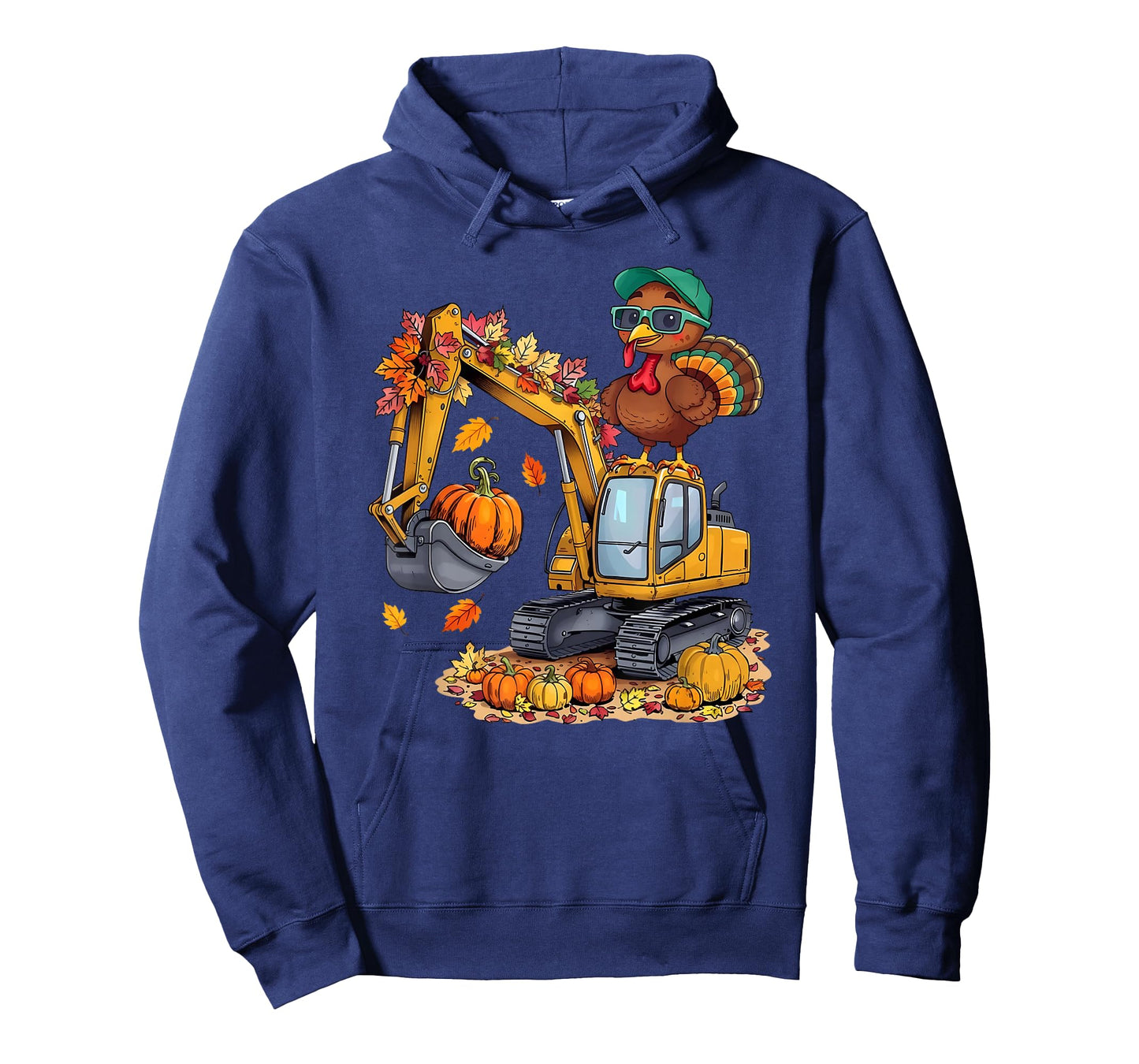 Kids Thanksgiving Construction Trucks Fall Toddler Boys Kid T-Shirt