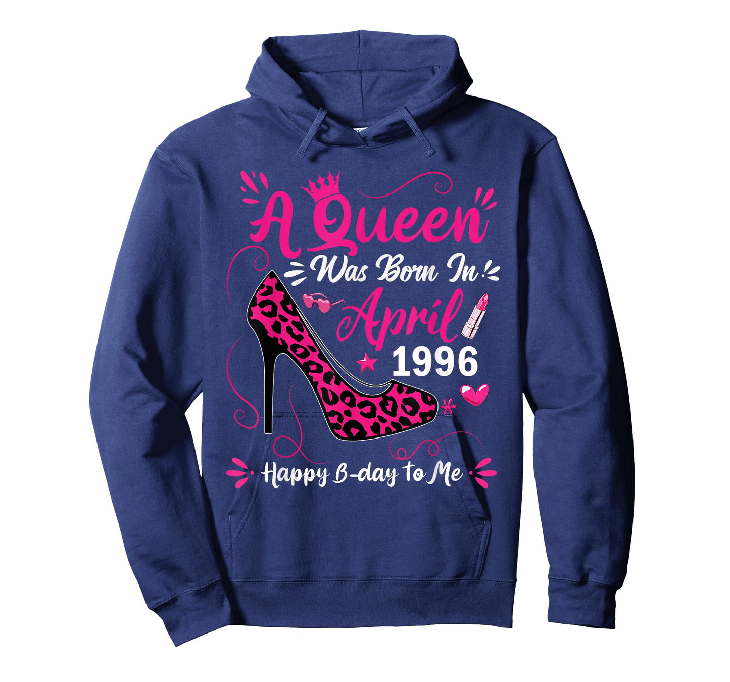 High Heel A Queen was Born in April 1996 30 Birthday T-Shirt