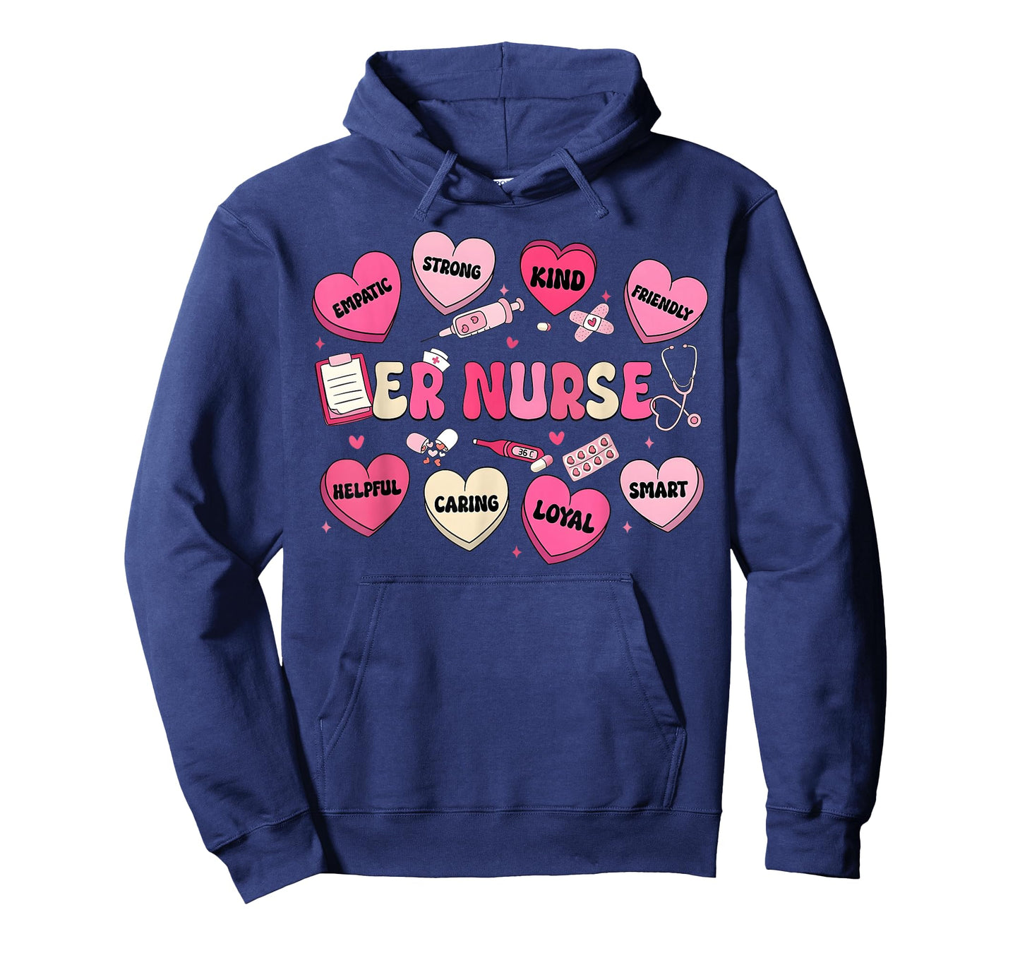 Valentine ER Nurse Hearts Coquette Pink Women T-Shirt