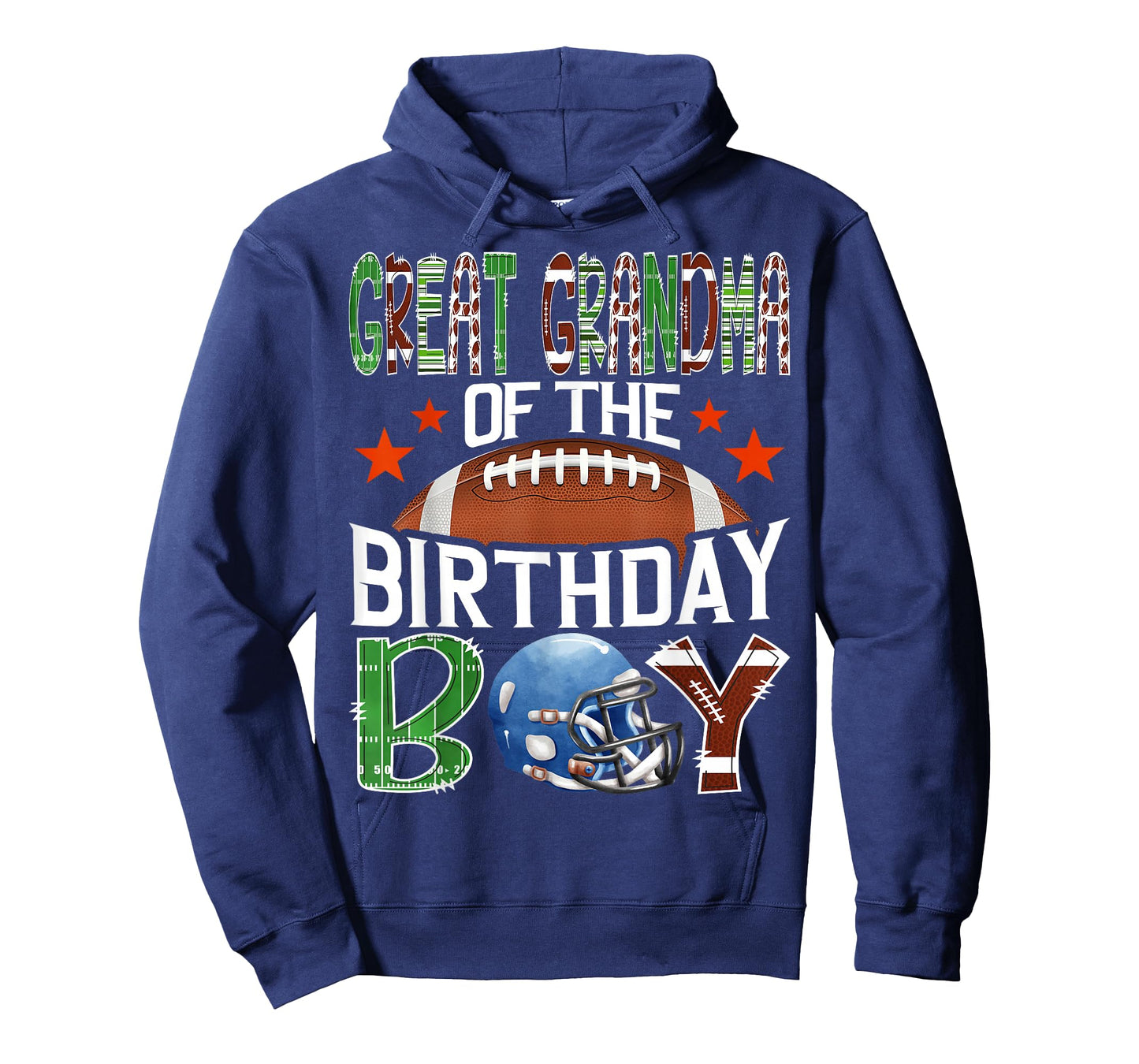 Great Grandma of The Birthday Boy Game Day Football Lover T-Shirt