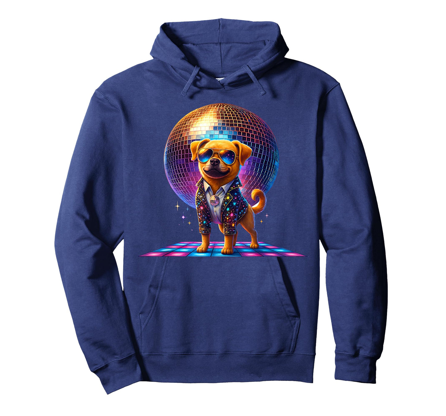 Dancing Dog Disco Ball Puppy Lover Funny Party Pet Animal T-Shirt