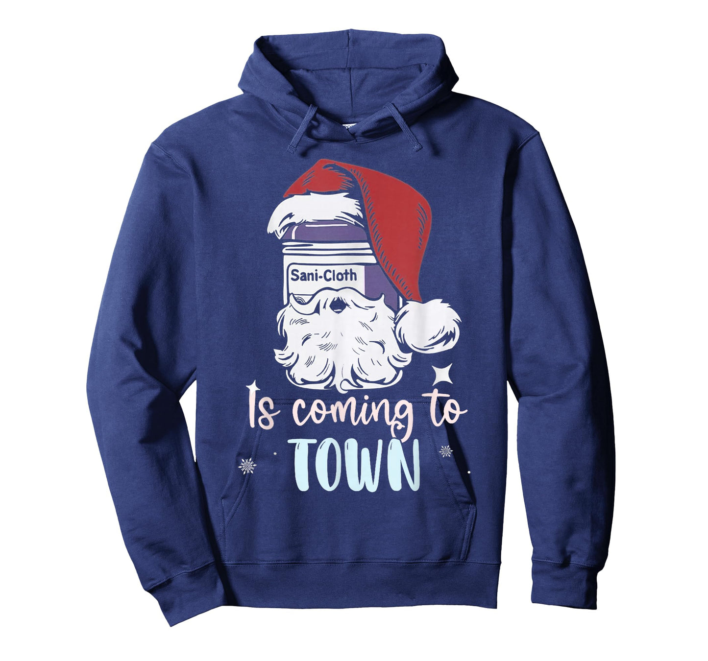 Sani-Cloth is Coming to Town Funny Nurse Nursing Christmas T-Shirt