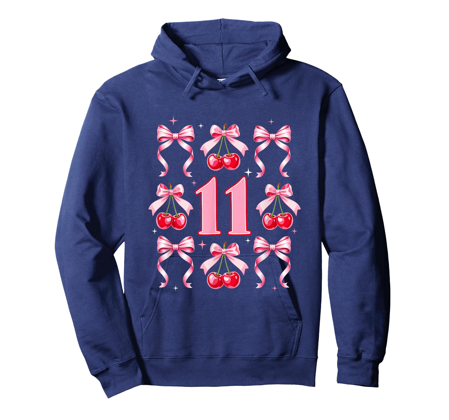 Birthday Girl 11Th Birthday Cherry Coquette Bow 11 Years Old T-Shirt