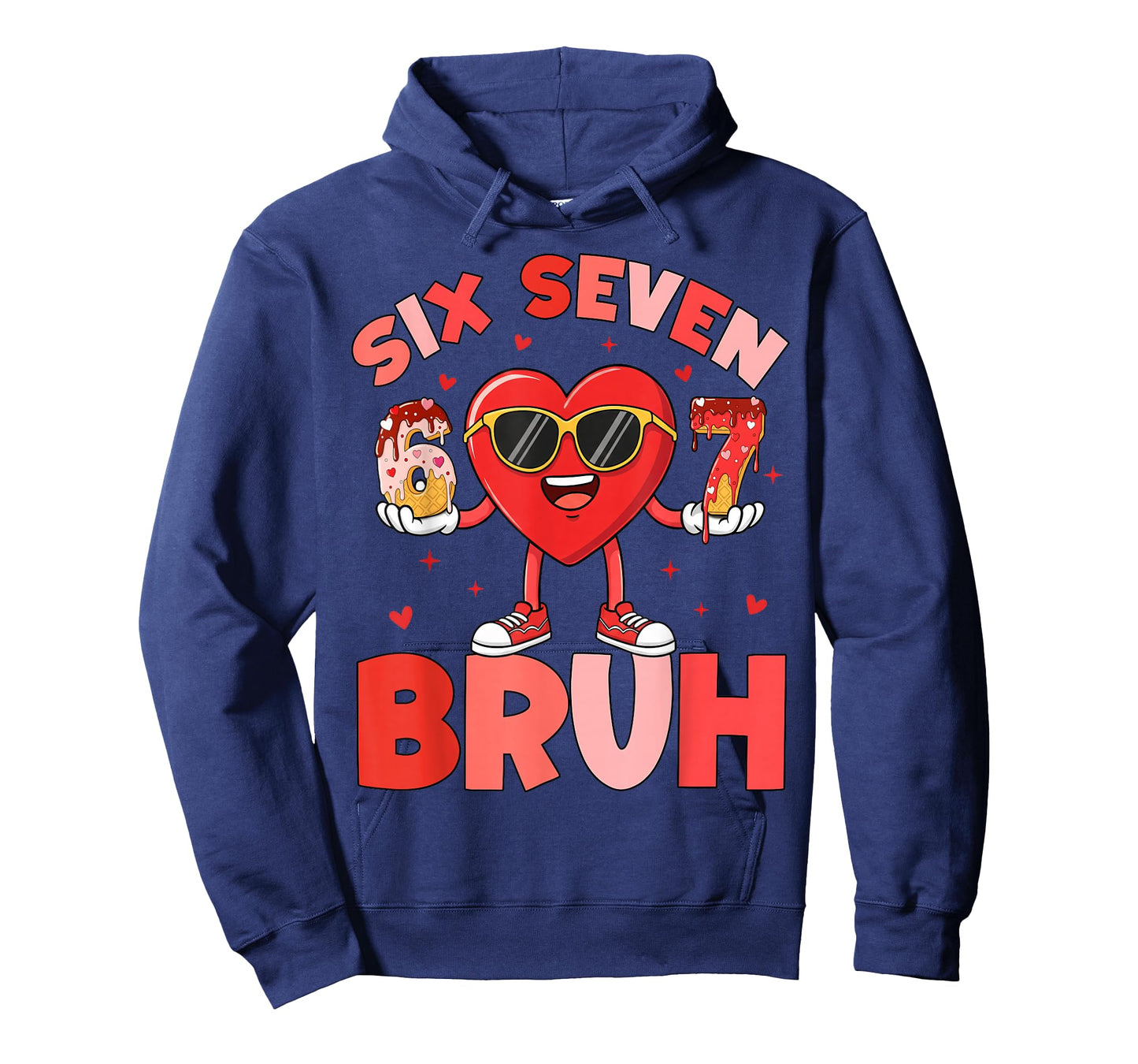 Six Seven 67 Meme Cool Valentine’s for Teens Boys Girls Kids T-Shirt