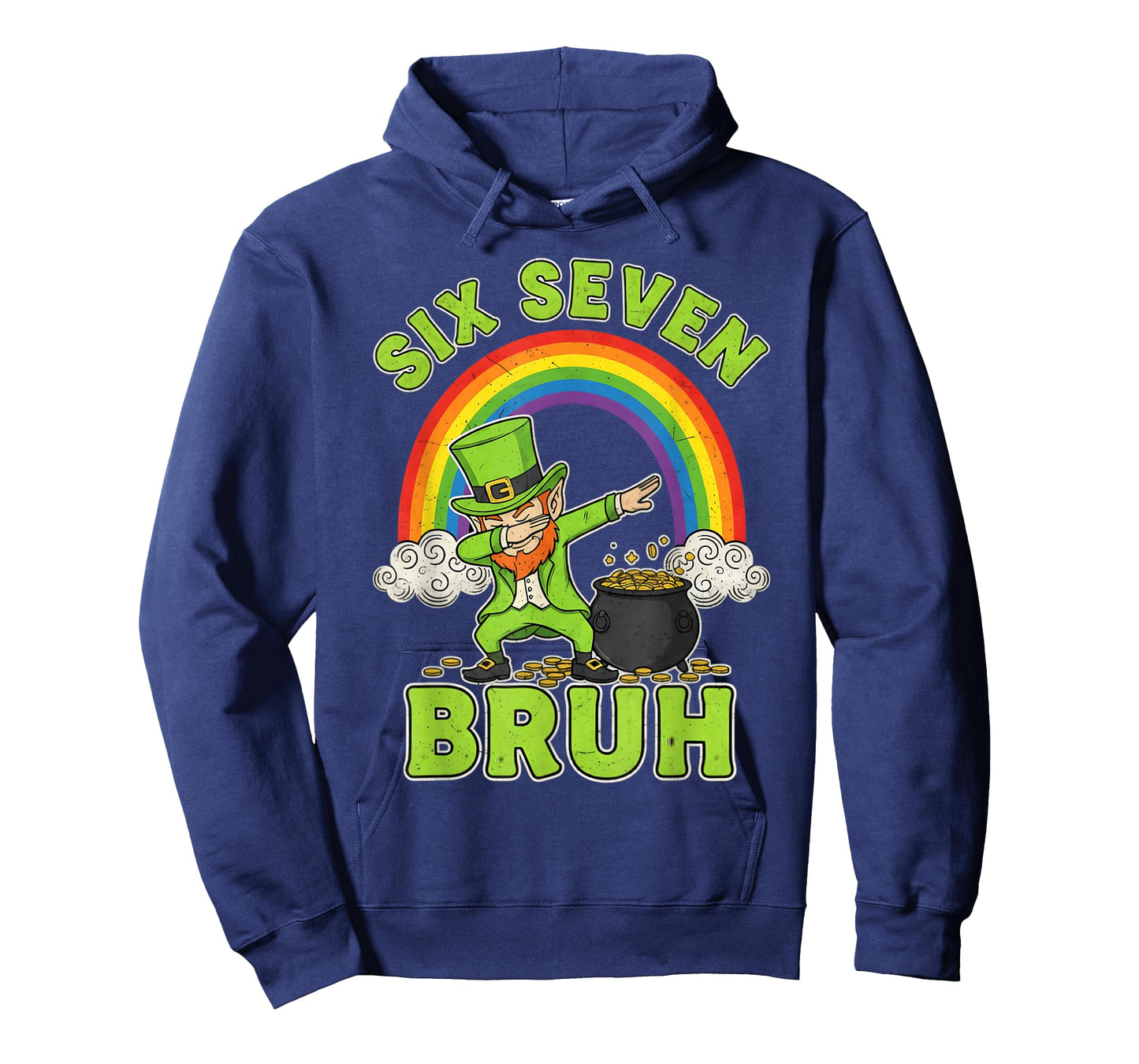 Six Seven St Patricks Day Dabbing Leprechaun Boys Girls Men T-Shirt