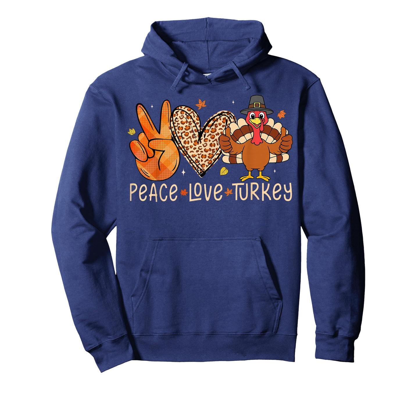 Peace Love Turkey Pilgrim Thanksgiving Shirt for Women Girls T-Shirt