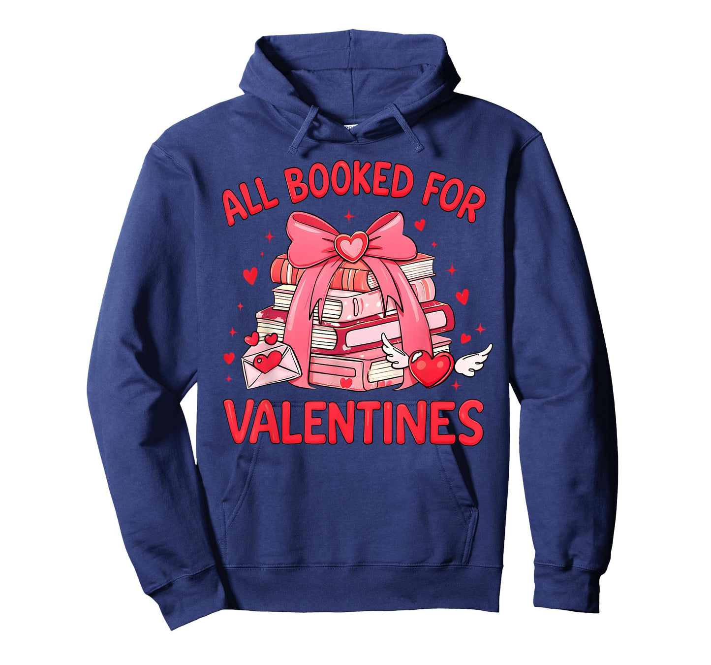 All Booked for Valentine Bow Books Lover Teacher Girl Women T-Shirt