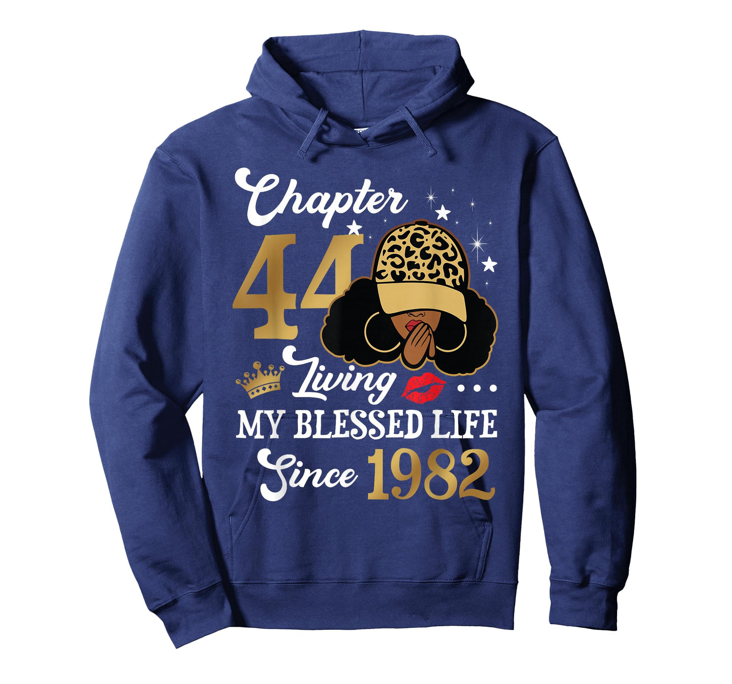 Chapter 44 Living My Blessed Life Since 1982 Afro Girl Gift T-Shirt