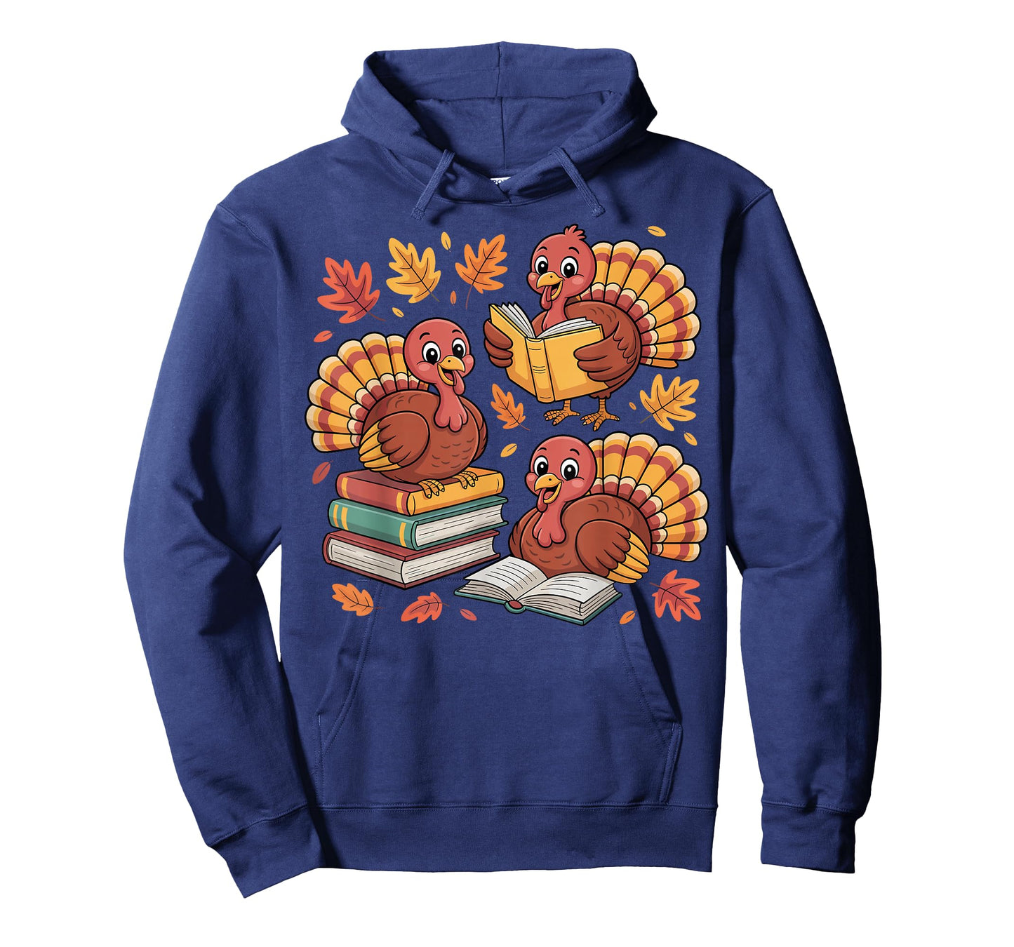 Turkey Reading Books Fall Thanksgiving Teacher Librarian T-Shirt