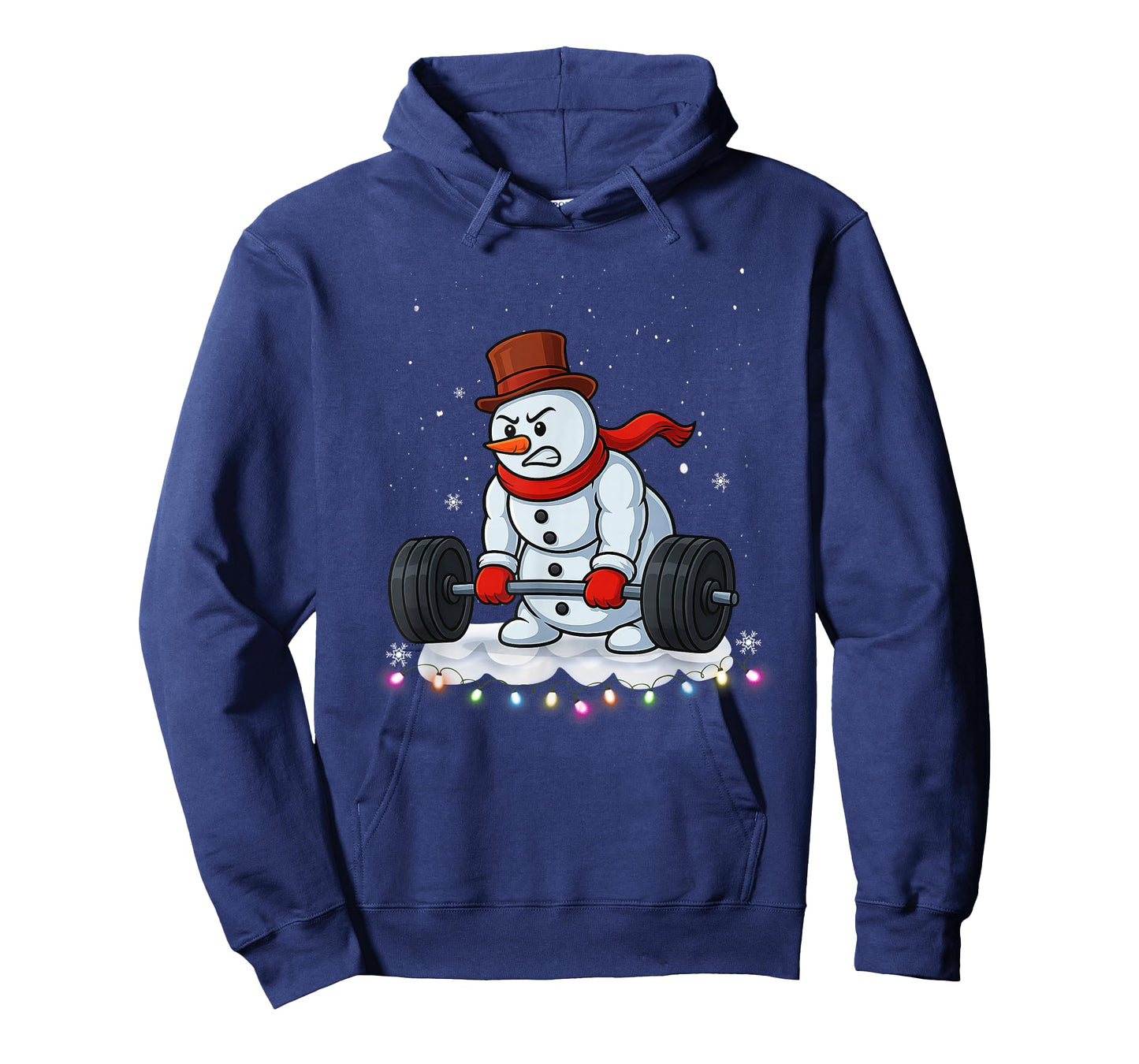 Christmas Weightlifting Snowman Shirt Funny Snowman Gym T-Shirt
