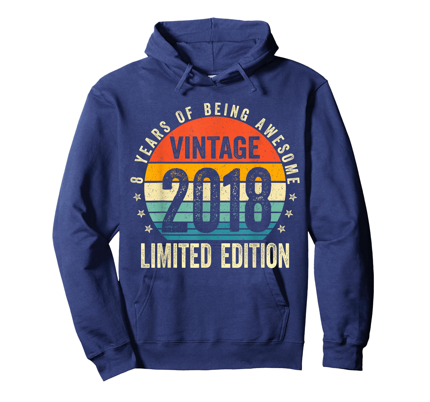 8 Year Gifts Old Vintage 2018 Limited Edition 8th Birthday T-Shirt