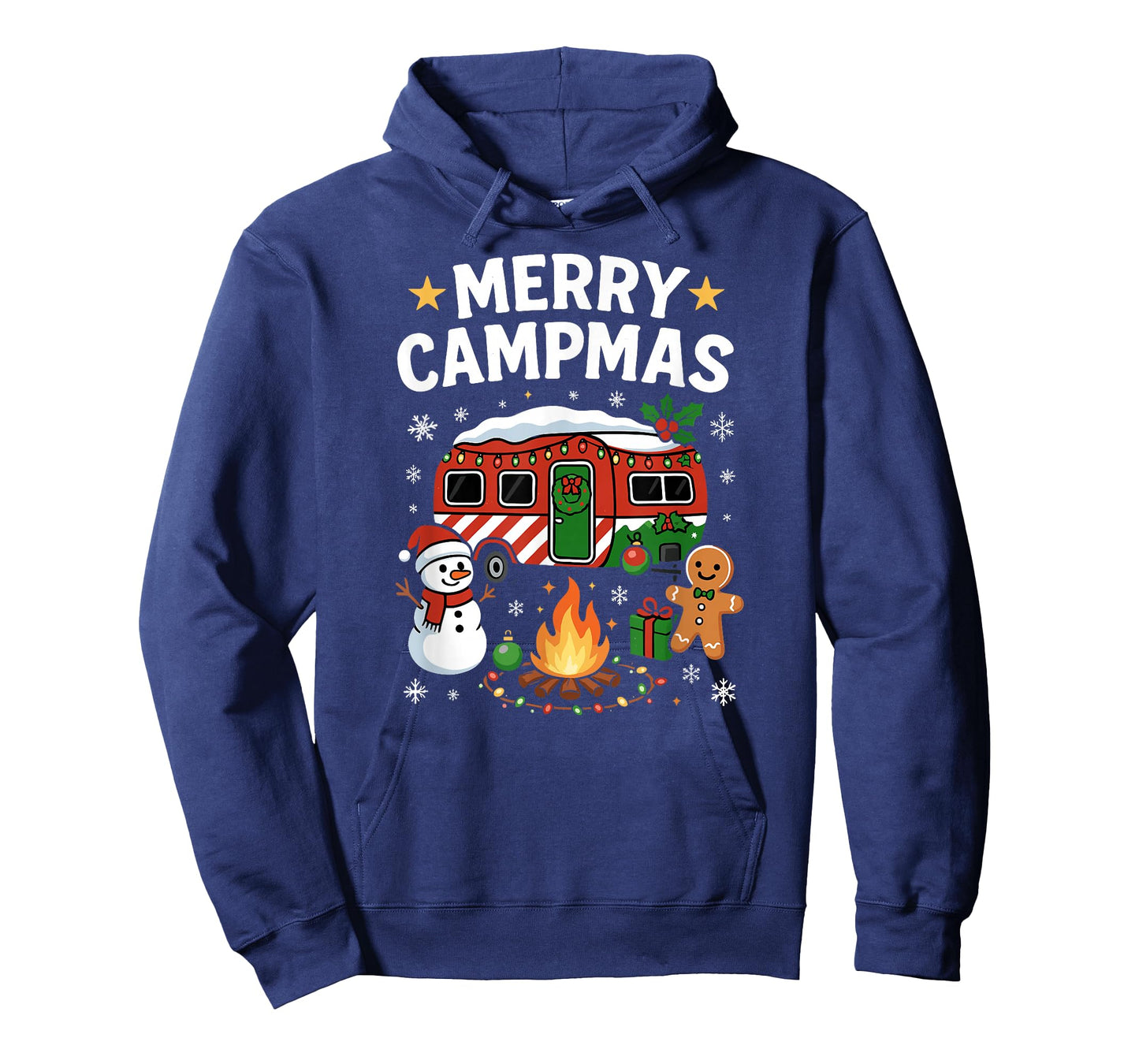 Merry Christmas, Fun Festive Holiday Camping and Campfire T-Shirt