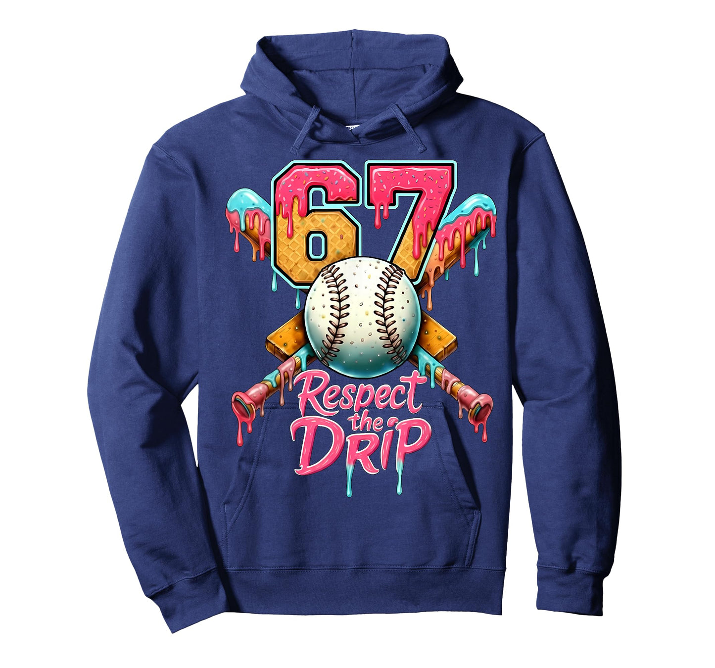 Baseball Drip Number 67 Player Sport Gift for Men Women Kids T-Shirt