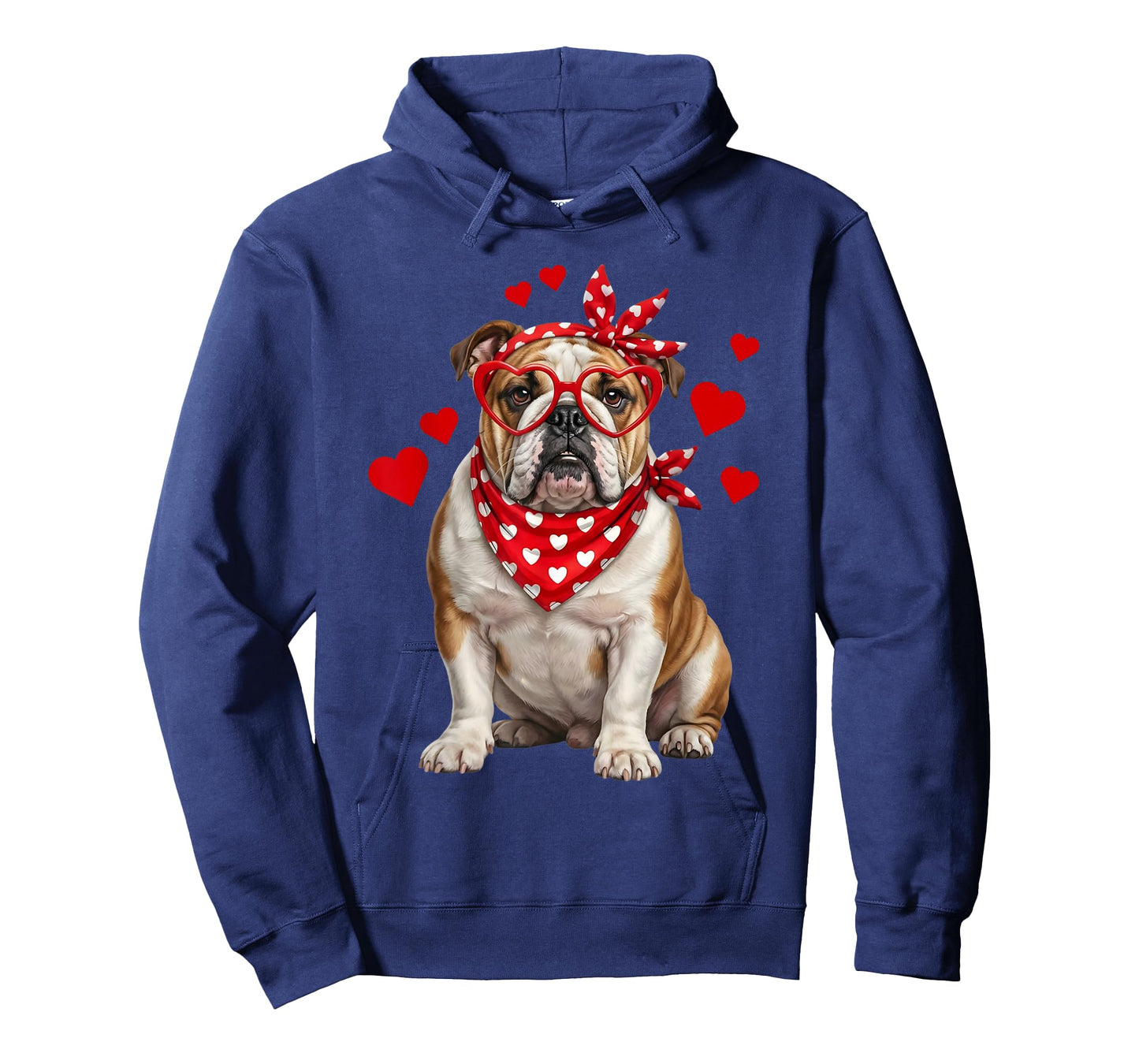 English Bulldog Valentines Day Dog Lover Heart T-Shirt