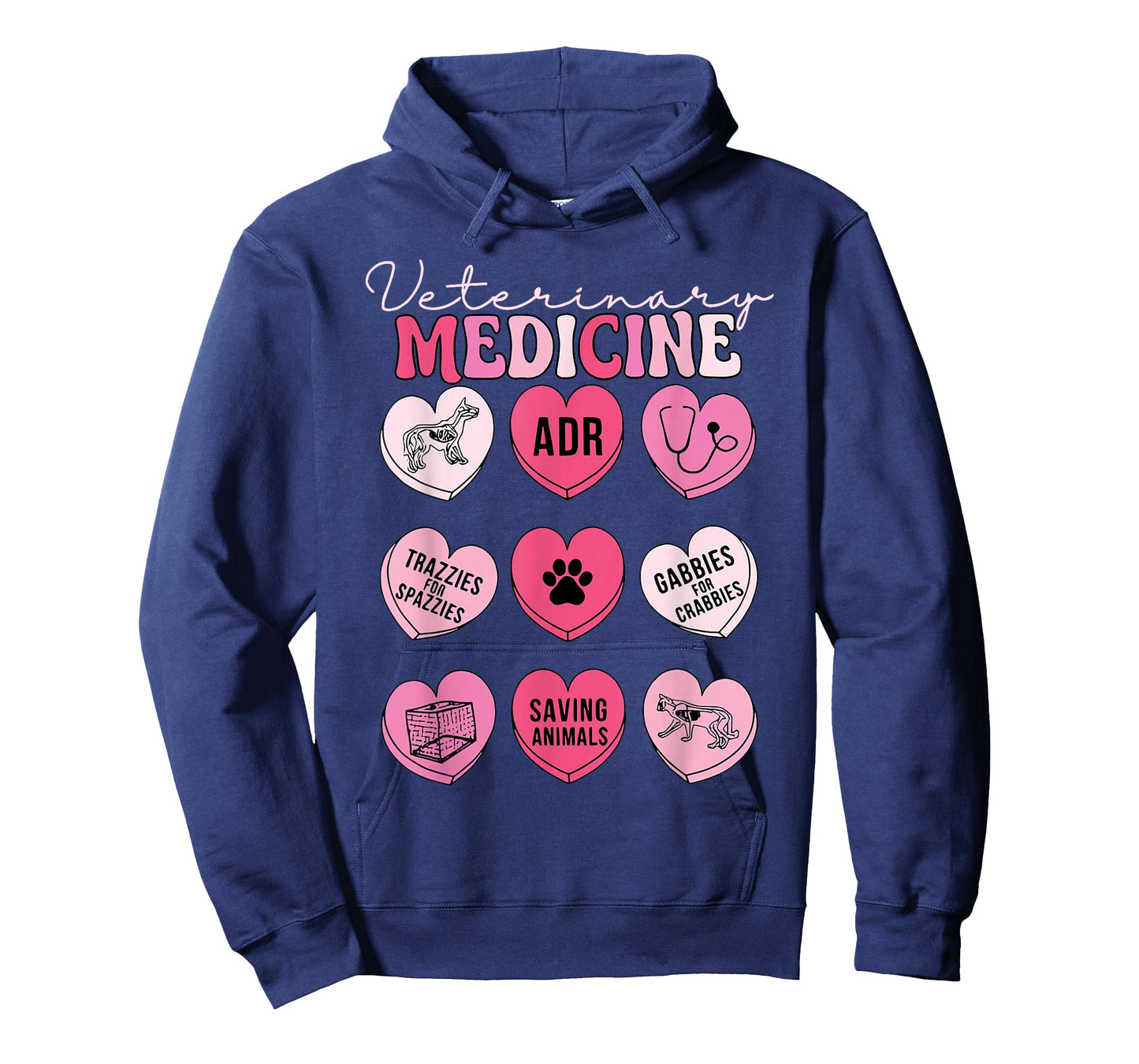 Veterinary Medicine Candy Heart Valentine Vet Tech Student T-Shirt
