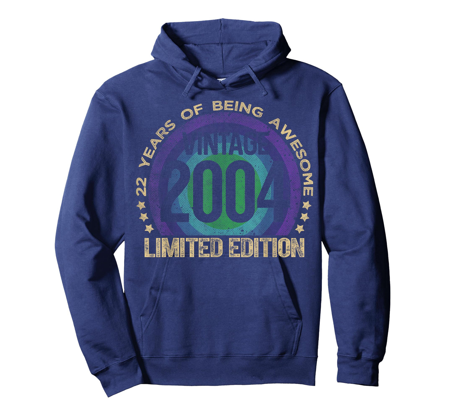 22 Year Old Gifts Vintage 2004 Limited Edition 22nd Birthday T-Shirt