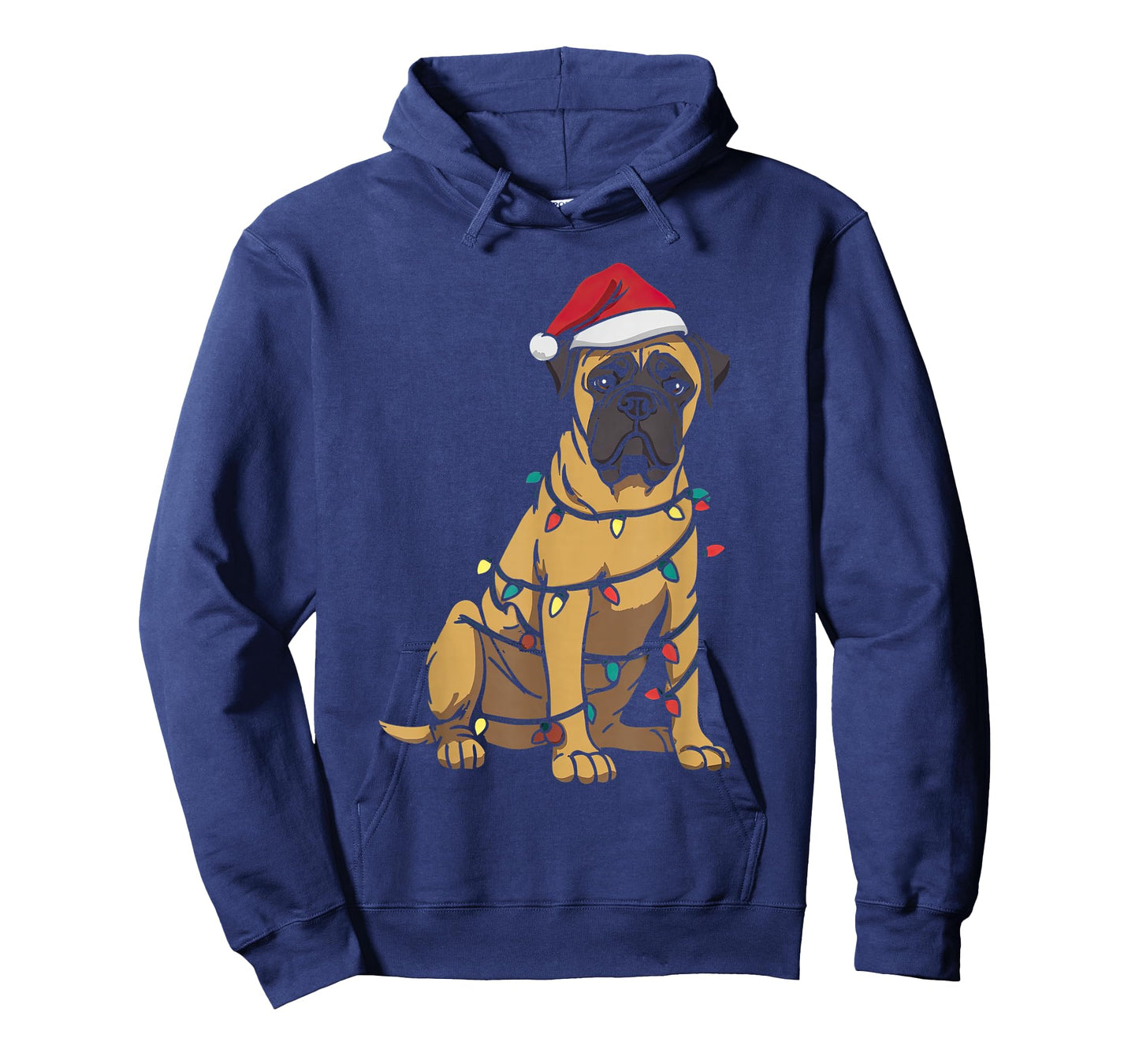 Funny Bullmastiff Christmas Graphics Dog Lights Bull Mastiff T-Shirt