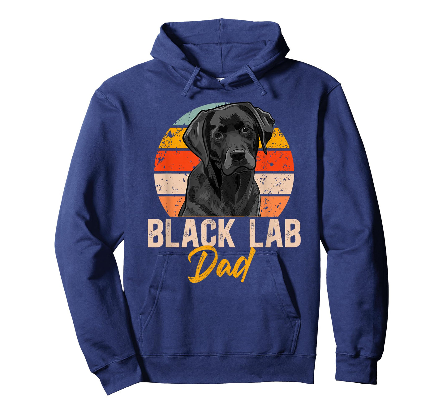 Black Lab Dad Retro Black Labrador Owner T-Shirt