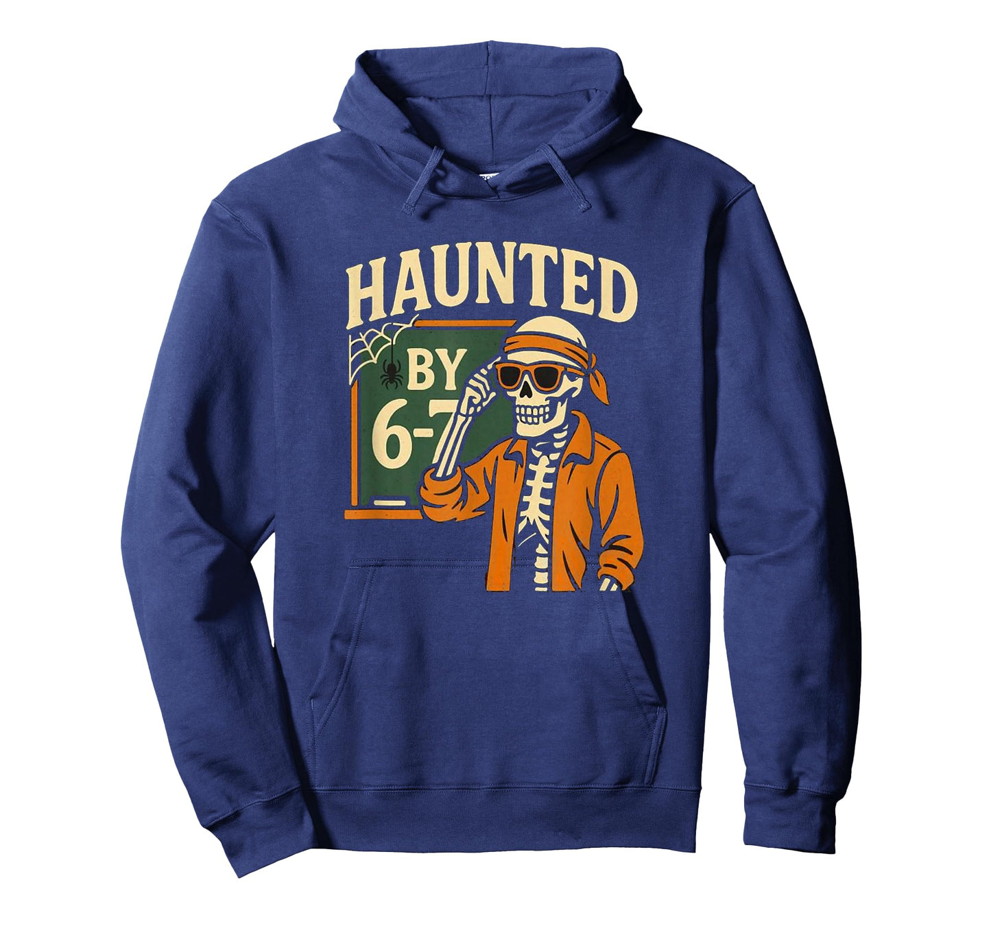 Haunted by 6-7 Funny Teacher 67 Halloween Skeleton Six Seven T-Shirt
