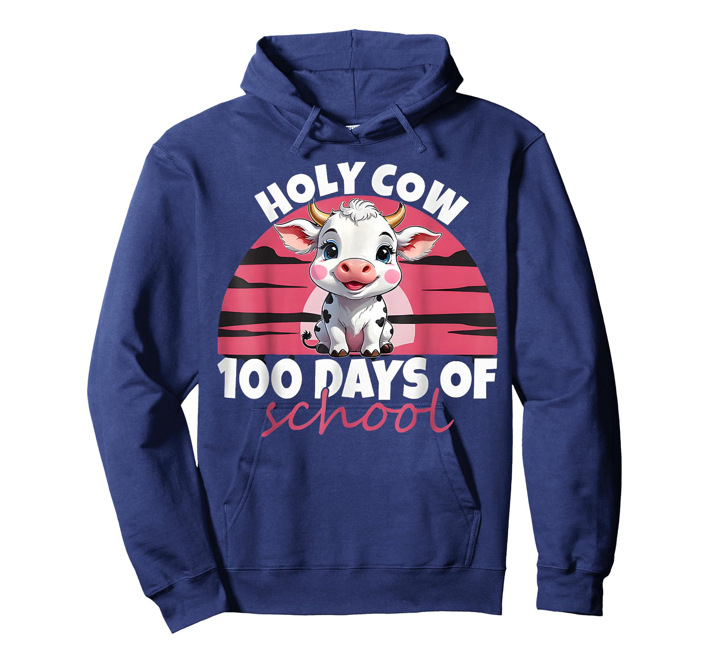 Holy Cow 100 Days of School Girls Womens T-Shirt