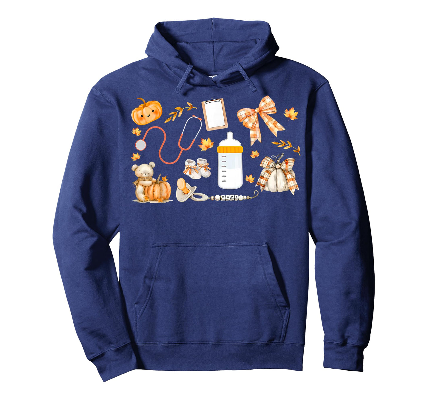 Mother Baby Nurse Fall Thanksgiving Team Nursery Nurse Women T-Shirt