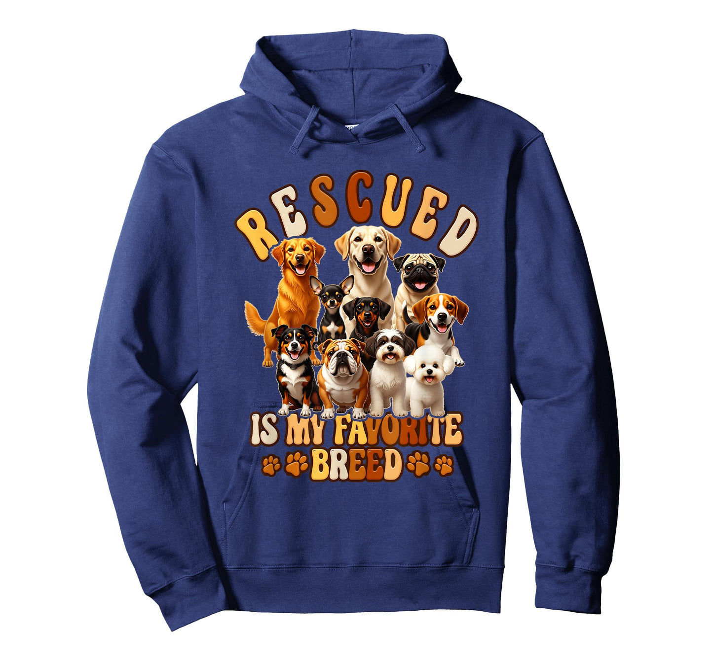 Rescued is My Favorite Breed Animal Rescue Dog Lover T-Shirt