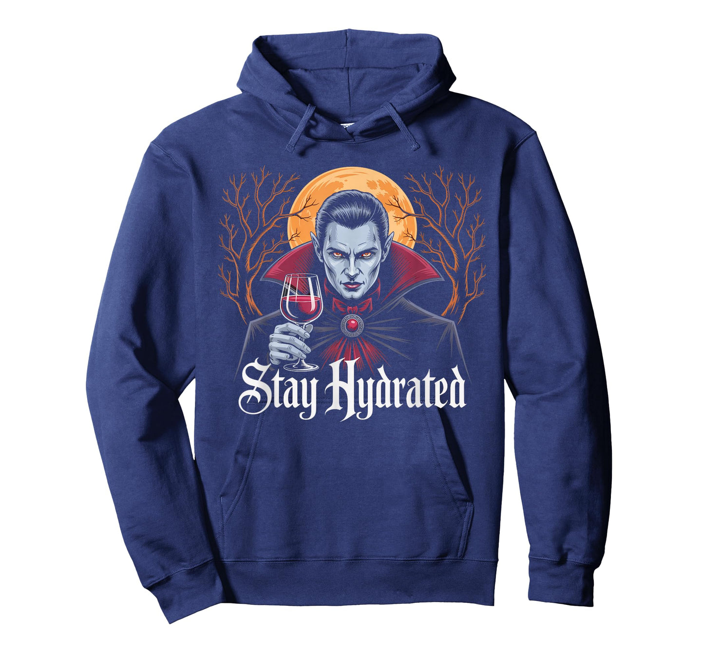 Stay Hydrated Vampire Dracula Glass of Blood Halloween Funny T-Shirt