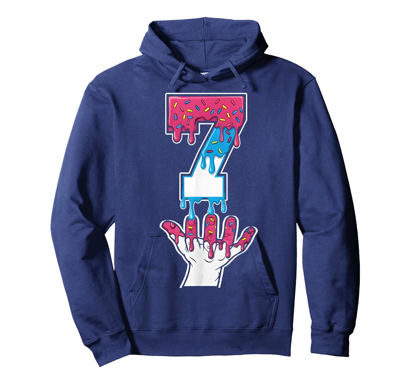 7 Number Seven Team Sports Ice Cream Drip 67 Six Seven Meme T-Shirt
