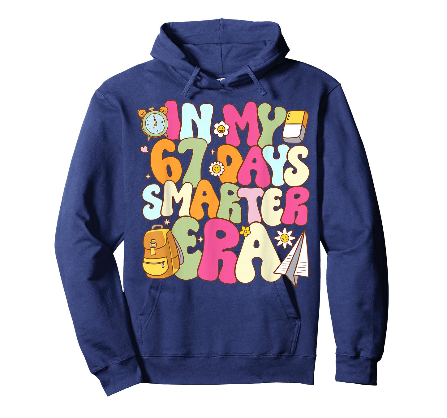 in My 67 Days Smarter Era Groovy 67th Day of School Teacher T-Shirt