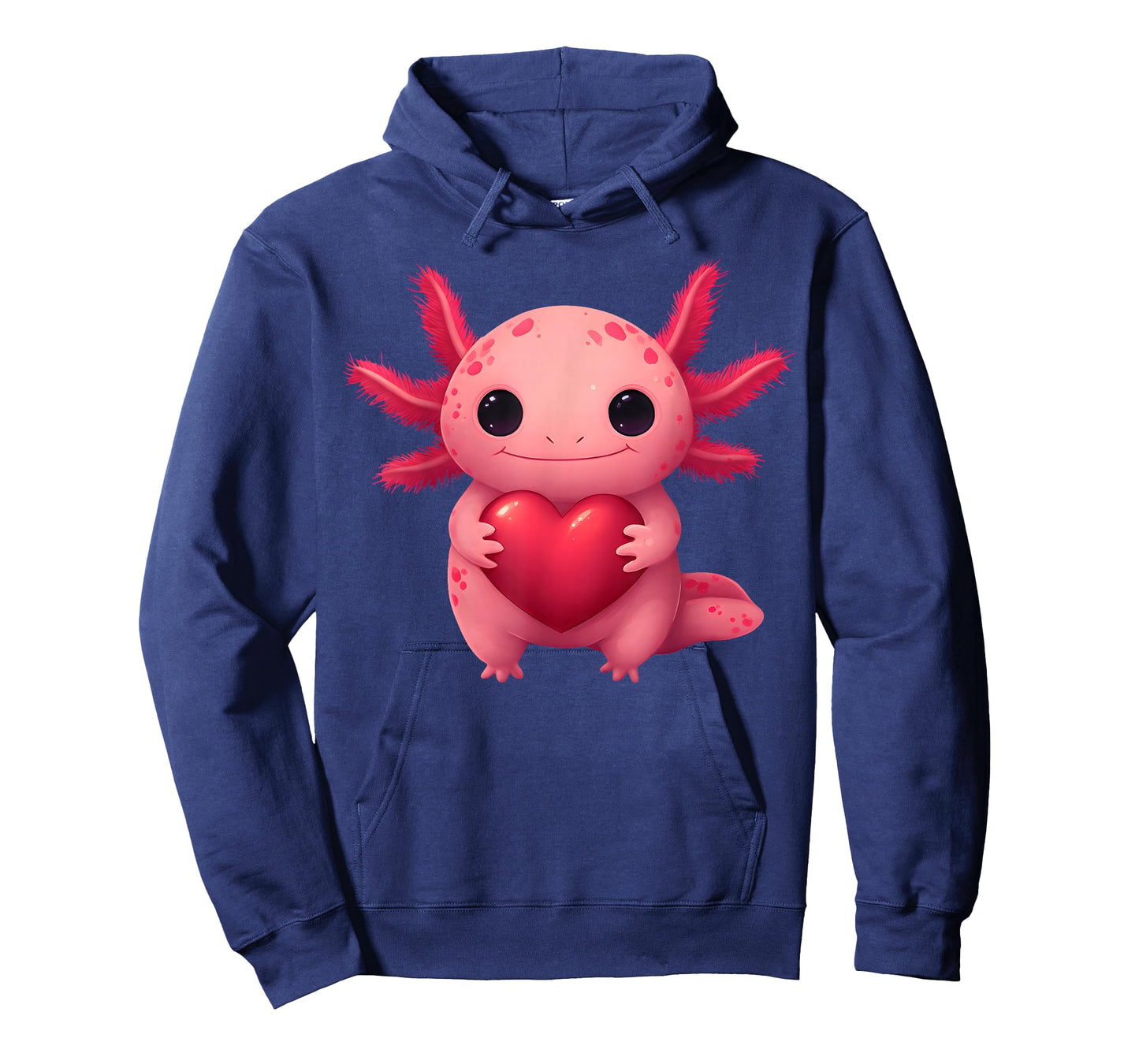 Valentine Cute Pink Axolotl Lovers Heart Girl Women Kid T-Shirt