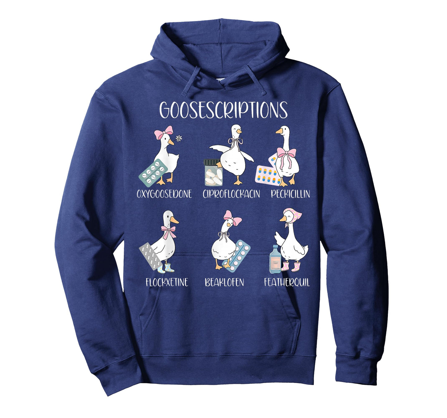 Goosescriptions Silly Goose Prescriptions Pharmacy Medical T-Shirt