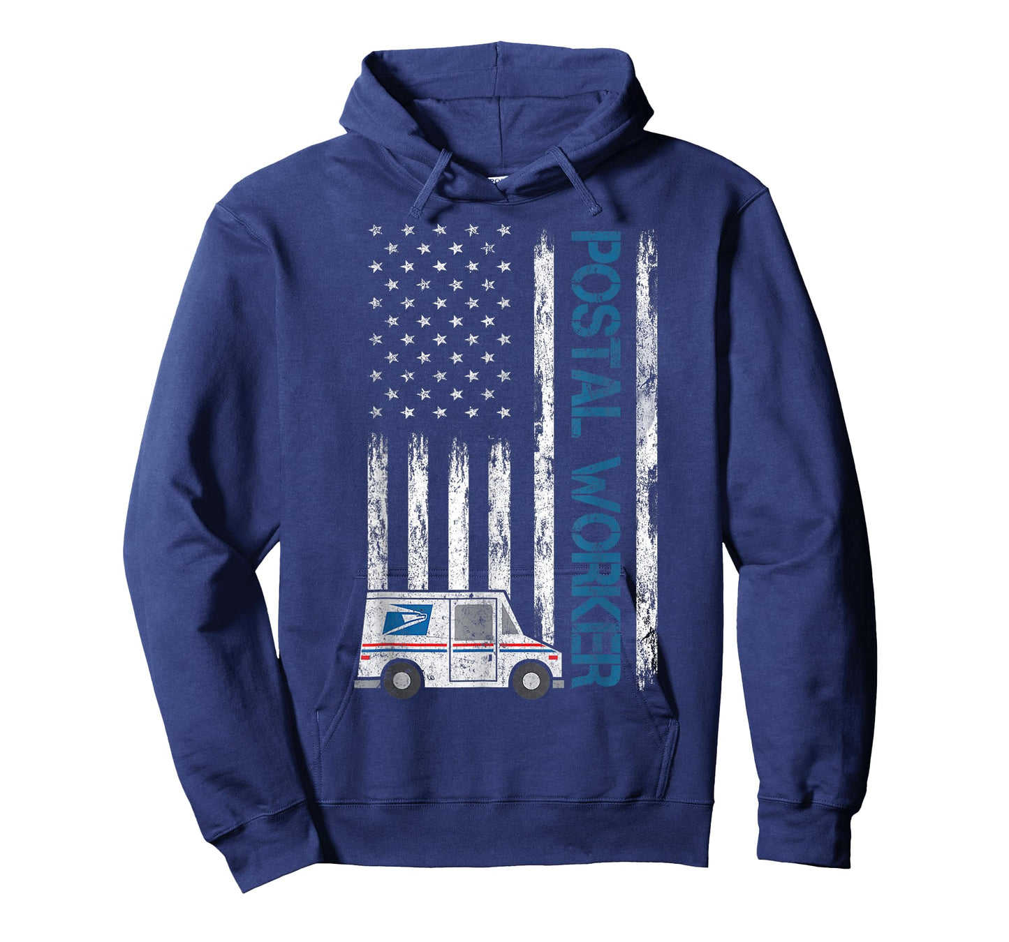 USA Flag Patriotic Postal Worker Mailman Mail Lady Novelty T-Shirt