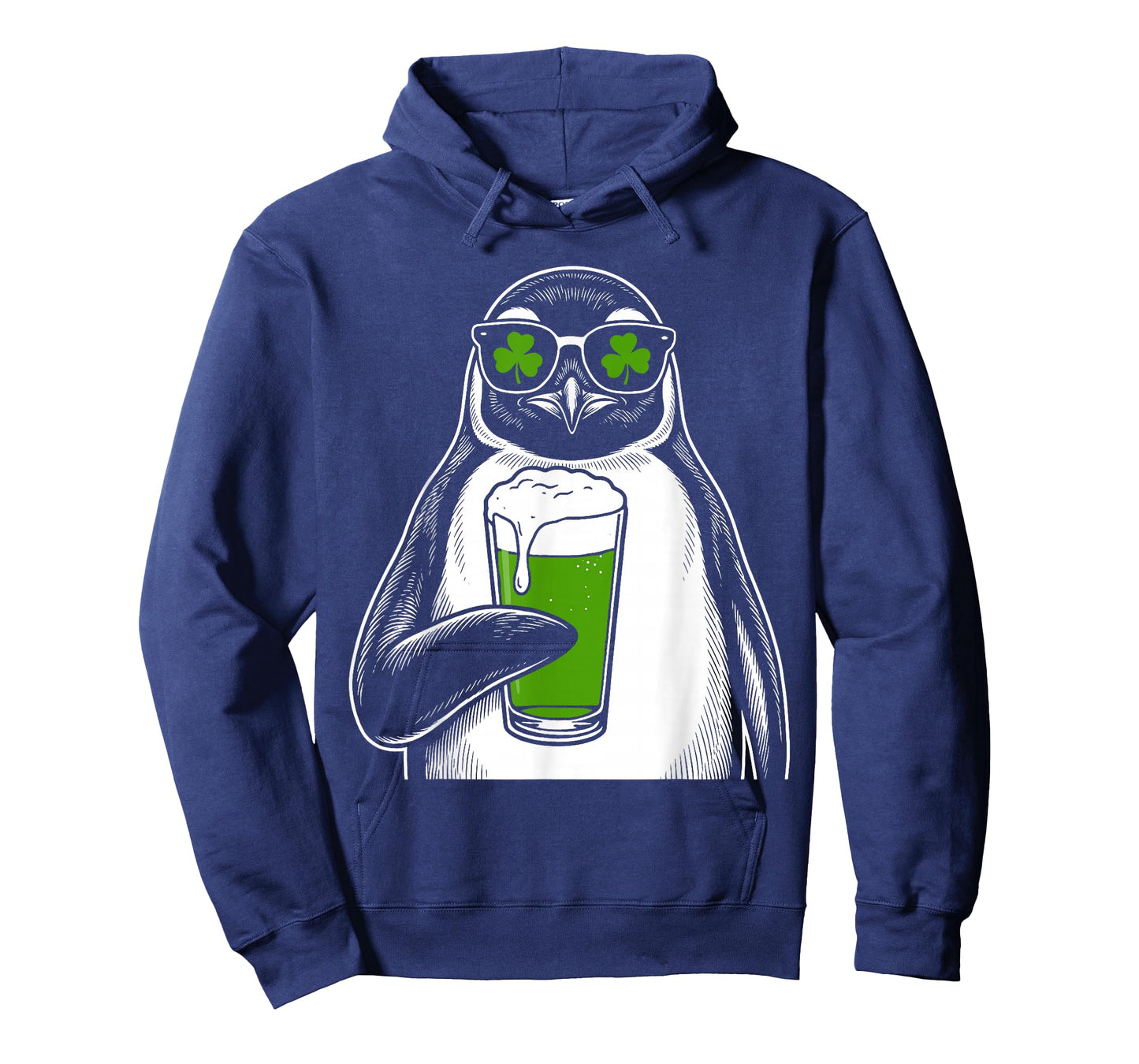 Penguin St Patty's Shamrock Beer Funny St Patrick's Day T-Shirt