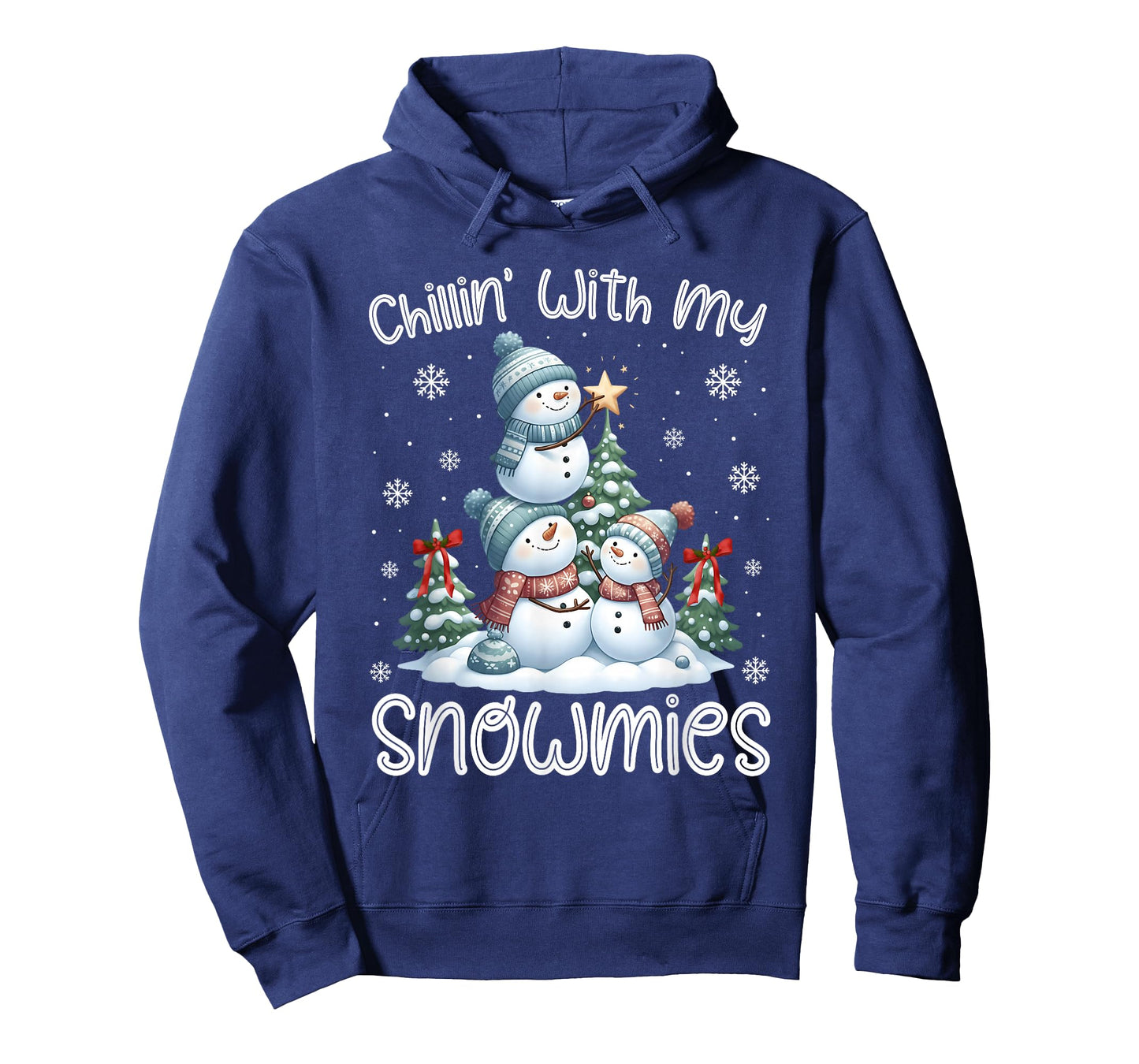 Chillin with My Snowmie Women Christmas Snowman Teacher Snow T-Shirt