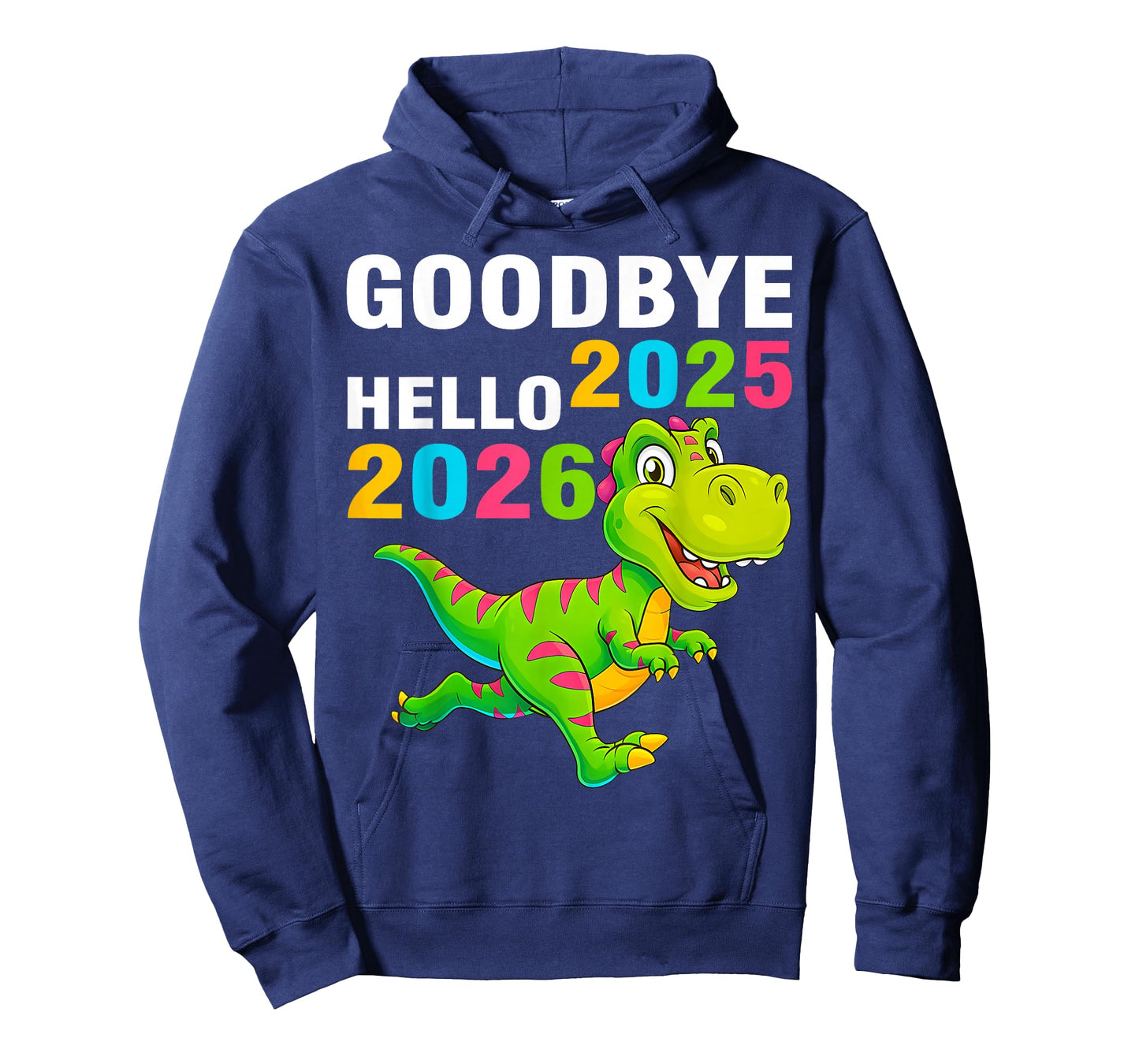 Goodbye 2025 Hello 2026 T Rex Happy New Year 2026 Boys Kids T-Shirt