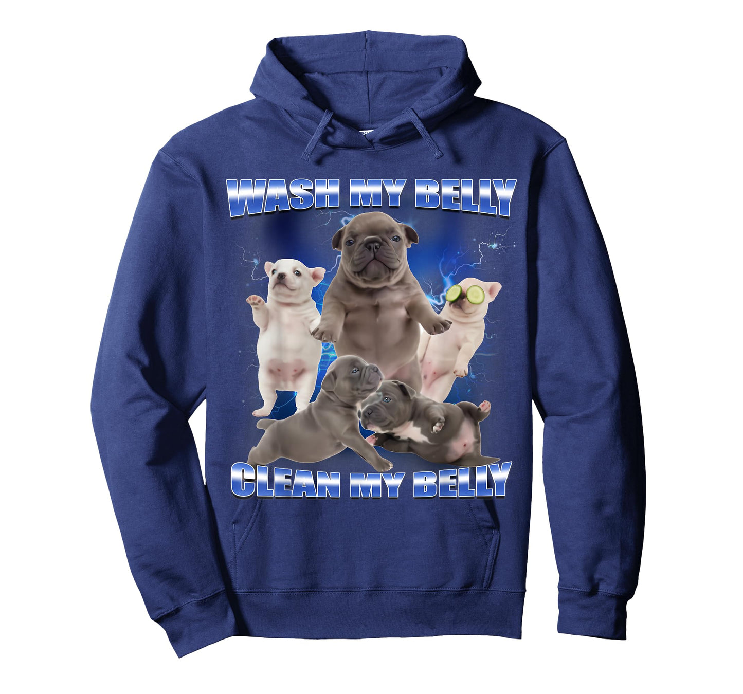 Pibble Dog Wash Clean My Belly Funny Meme T-Shirt