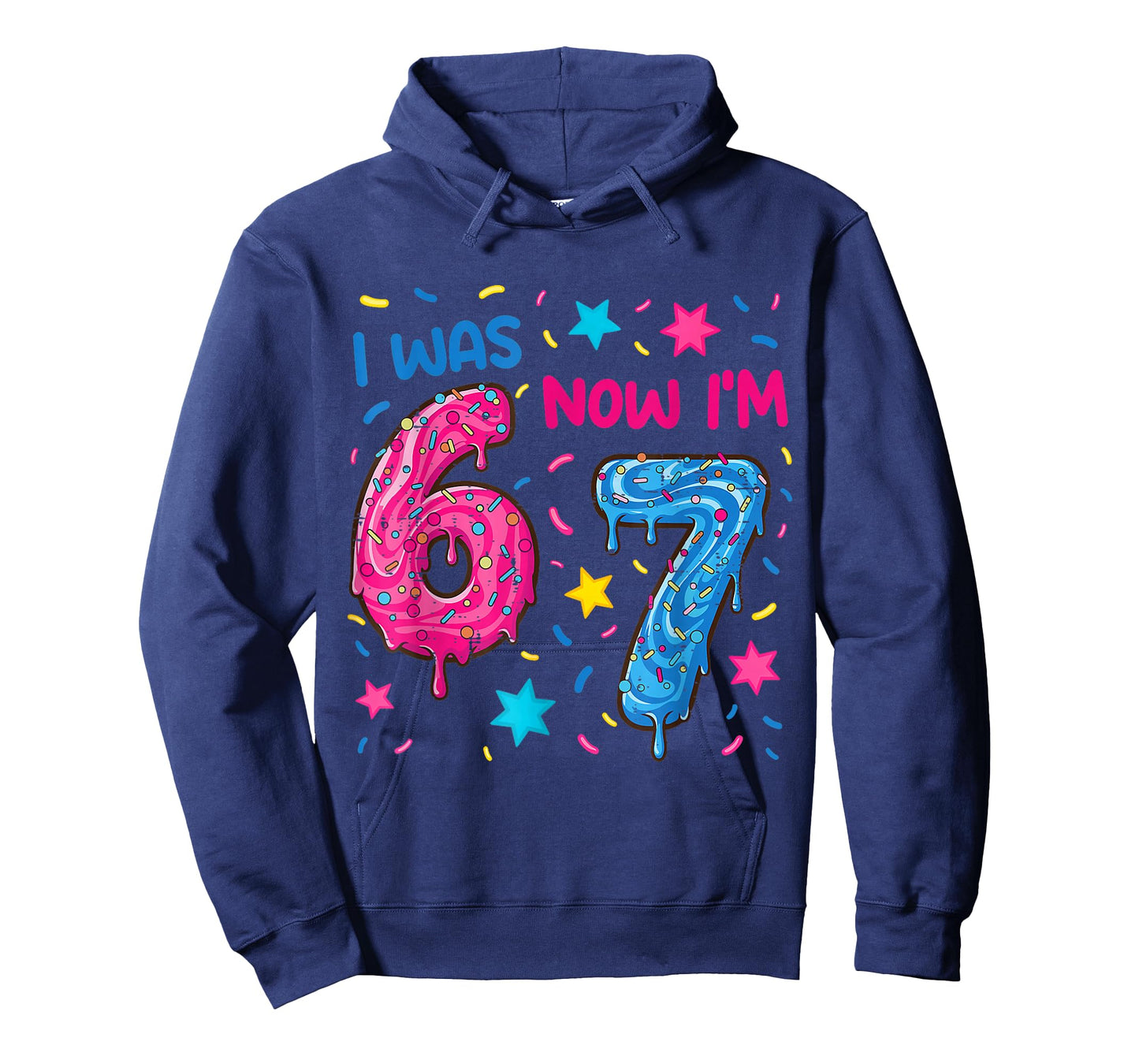 7 Year Old Birthday Shirt was 6 Now I'm 7 67 Funny for Kids T-Shirt