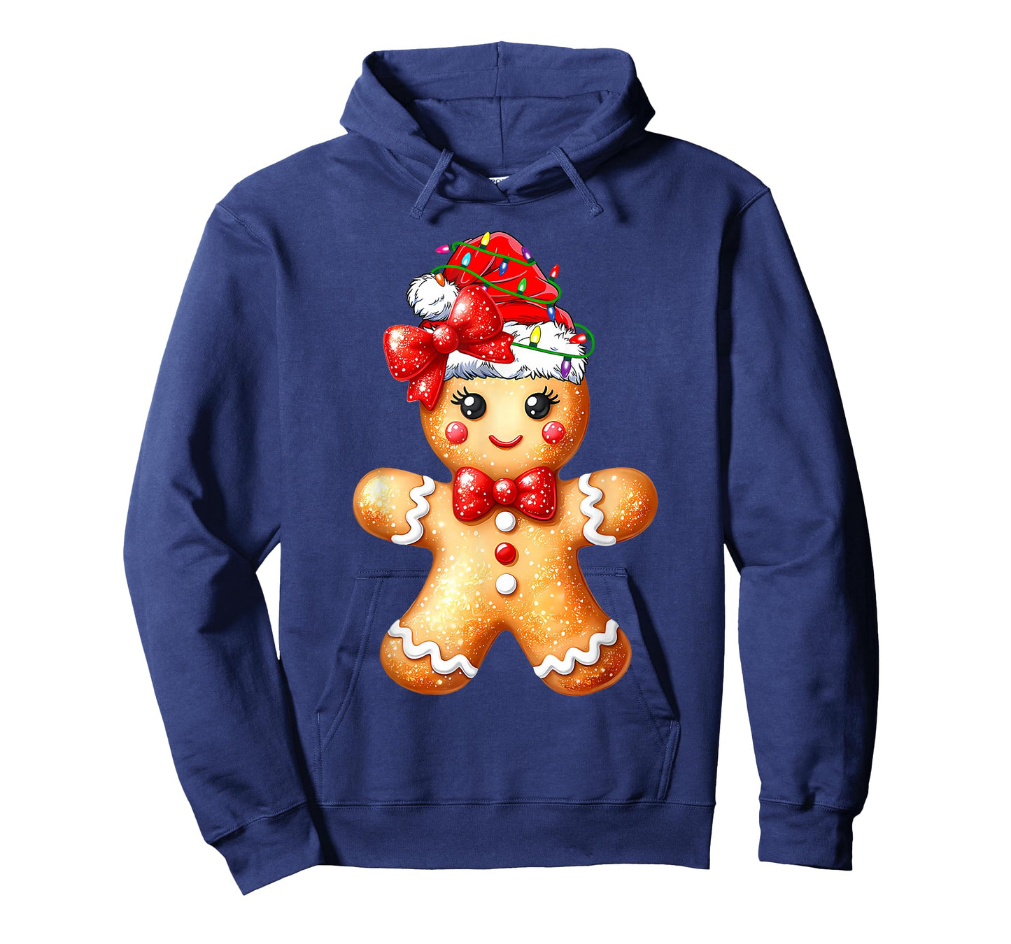 Merry Christmas Shirt Gingerbread Santa Pajamas Girls Women T-Shirt