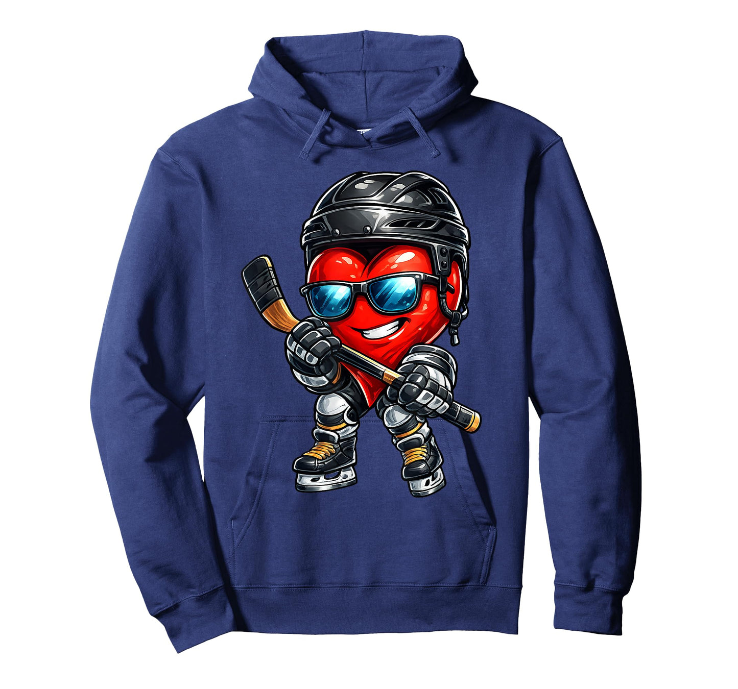 Valentines Day Heart Ice Hockey Goalie Love Hockey Men Boys T-Shirt