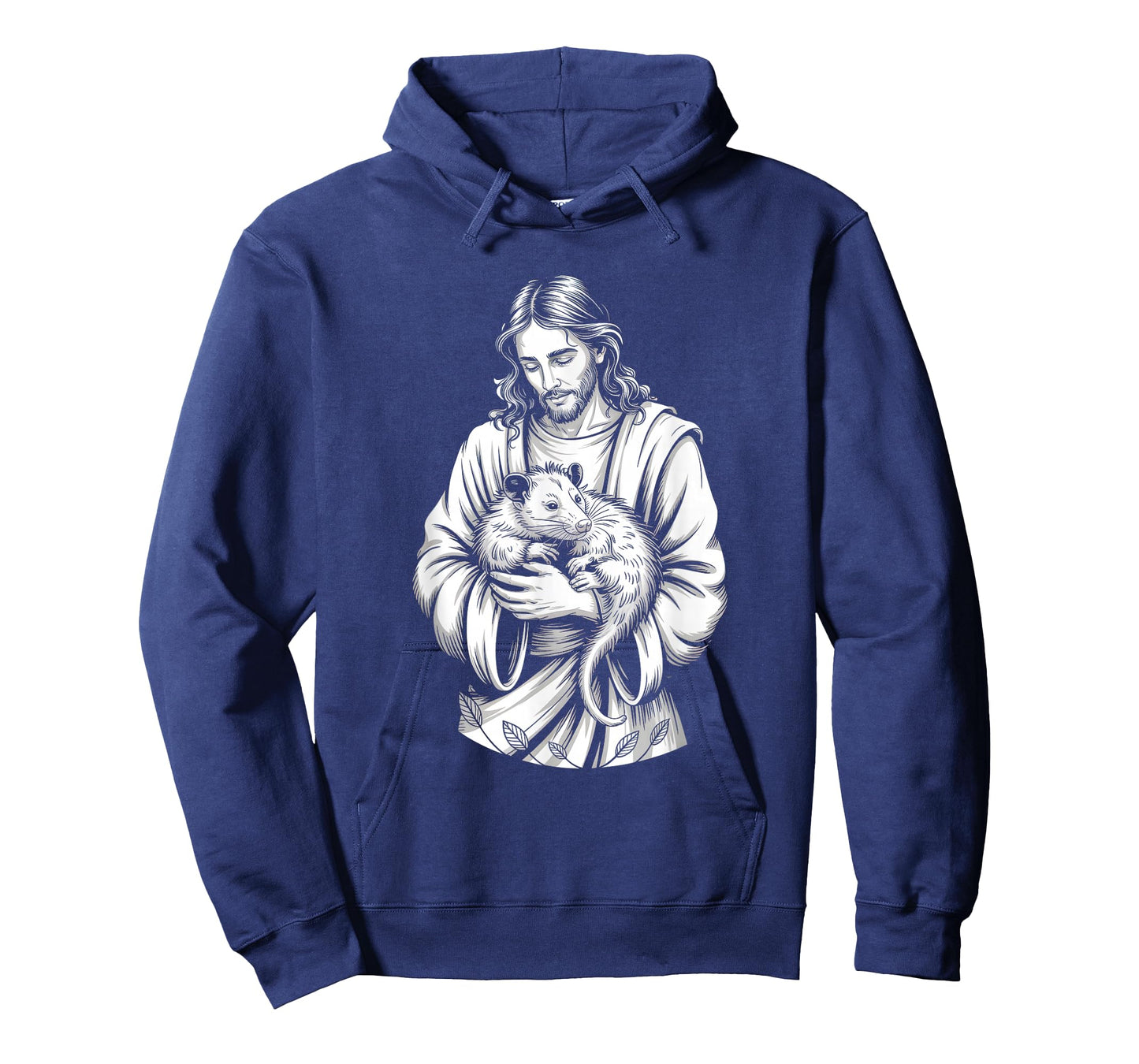 Jesus Holding Opossum Savior Animal Faith Wildlife Devotion T-Shirt