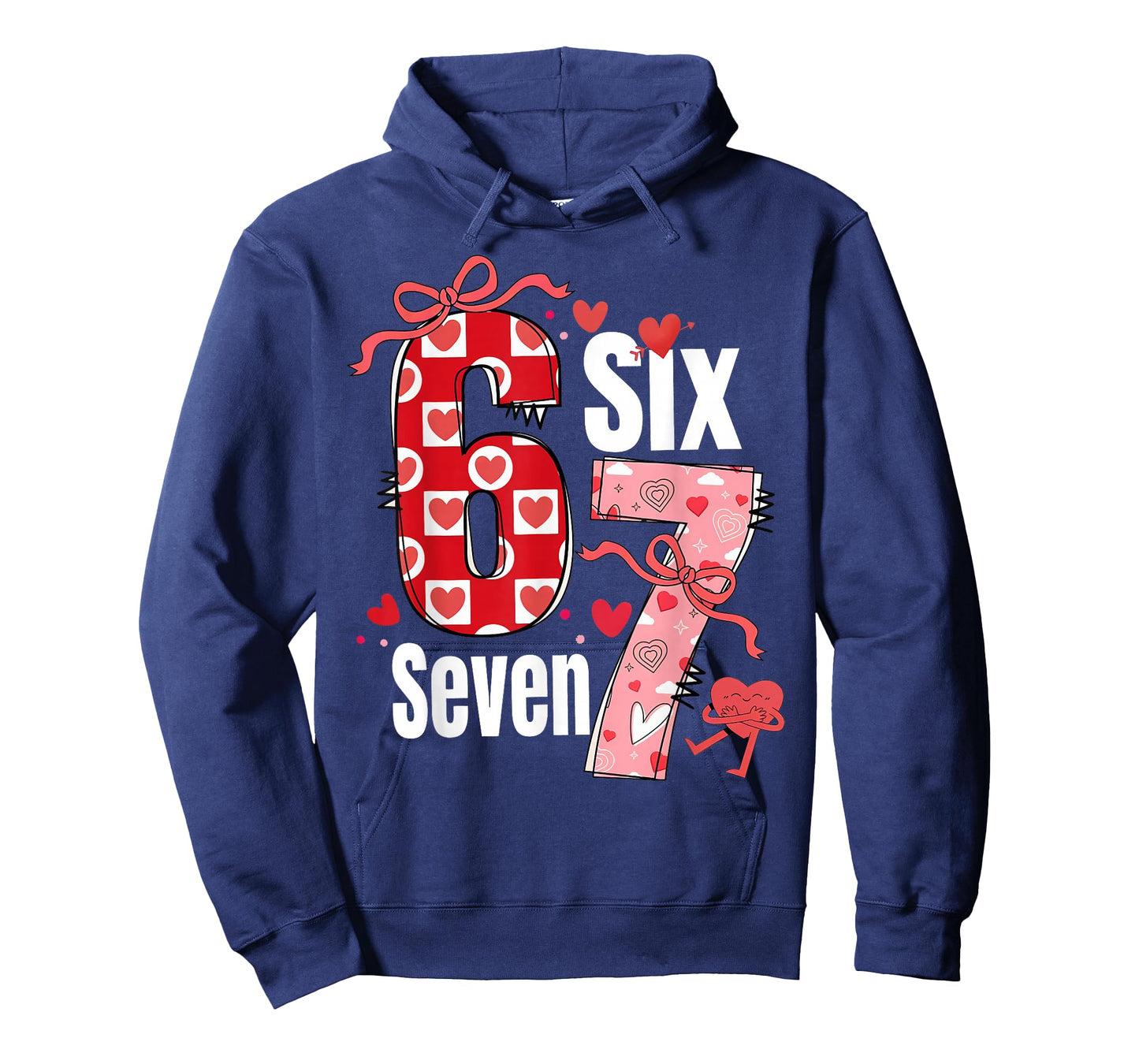 Six Seven Valentine 6 7 Boys Girls Valentine Six Seven T-Shirt
