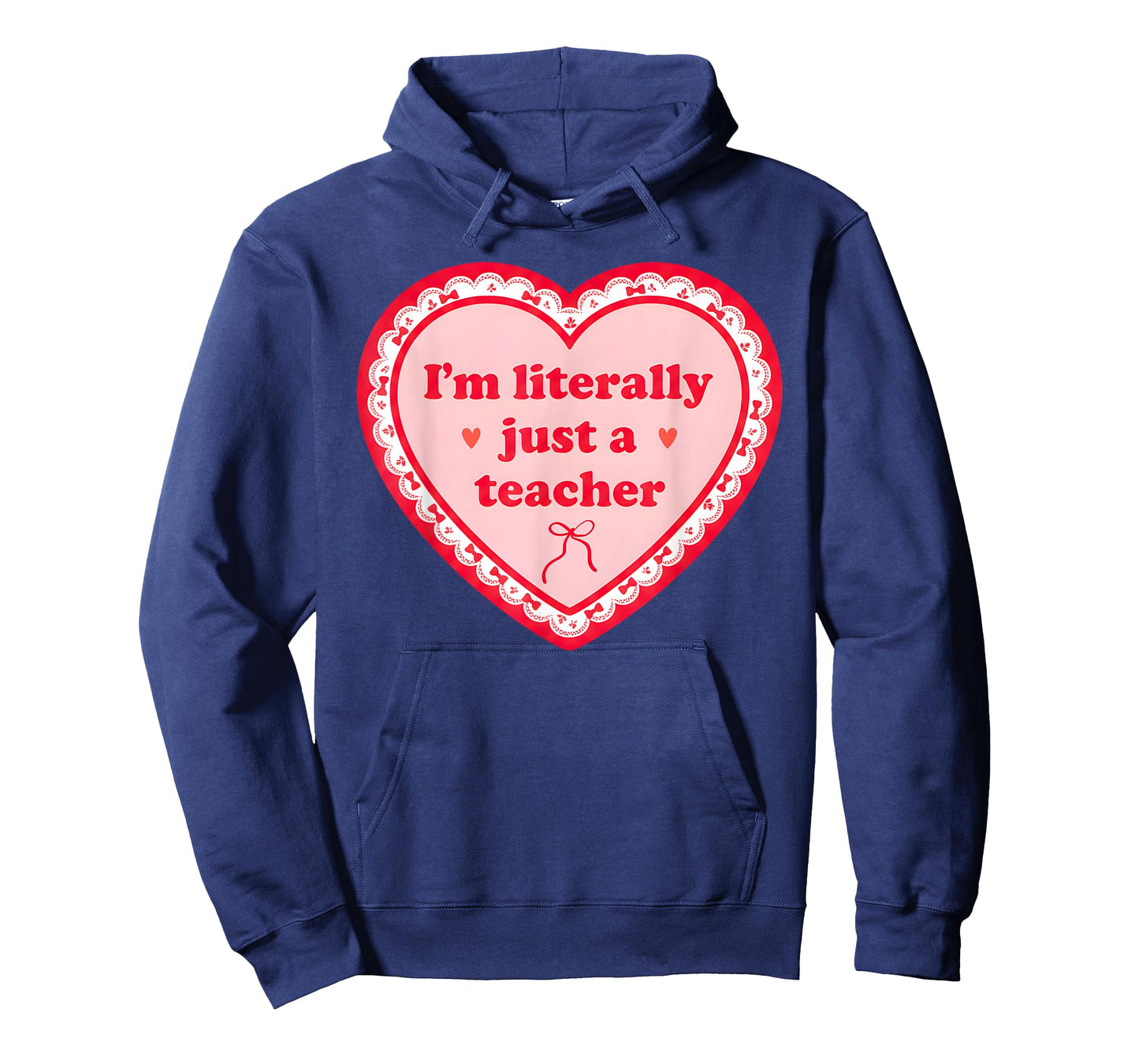I'm Literally Just A Teacher 100 Day of School Bow Teachers T-Shirt