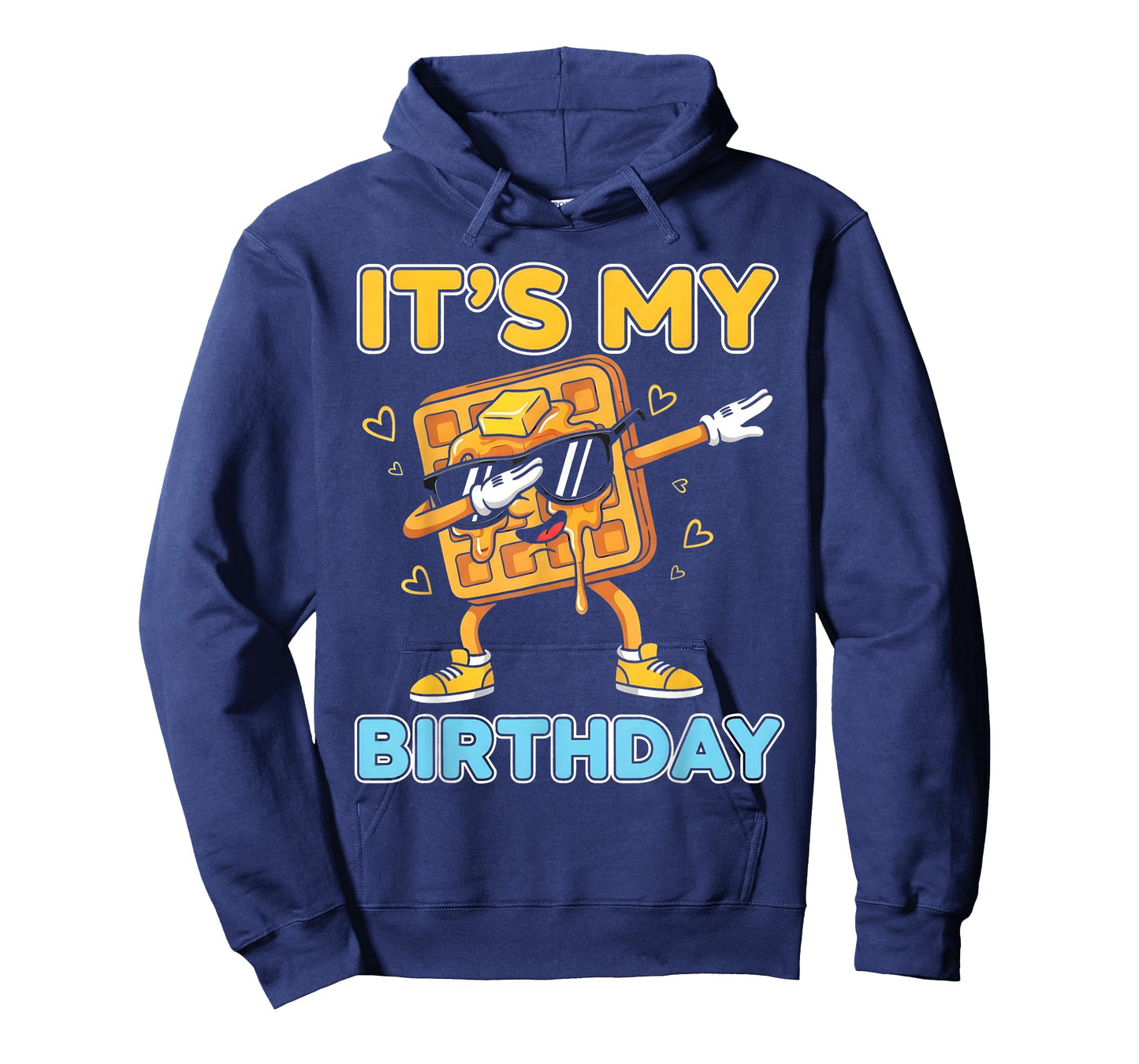 Funny It's My Birthday Waffle Dab Cartoon Party Boy Girl T-Shirt